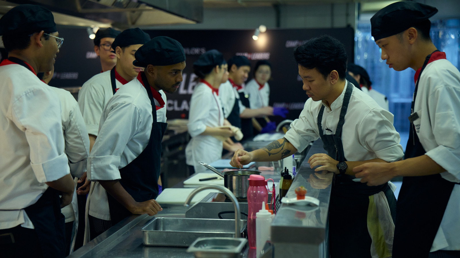 Chef Hans guiding COL participants