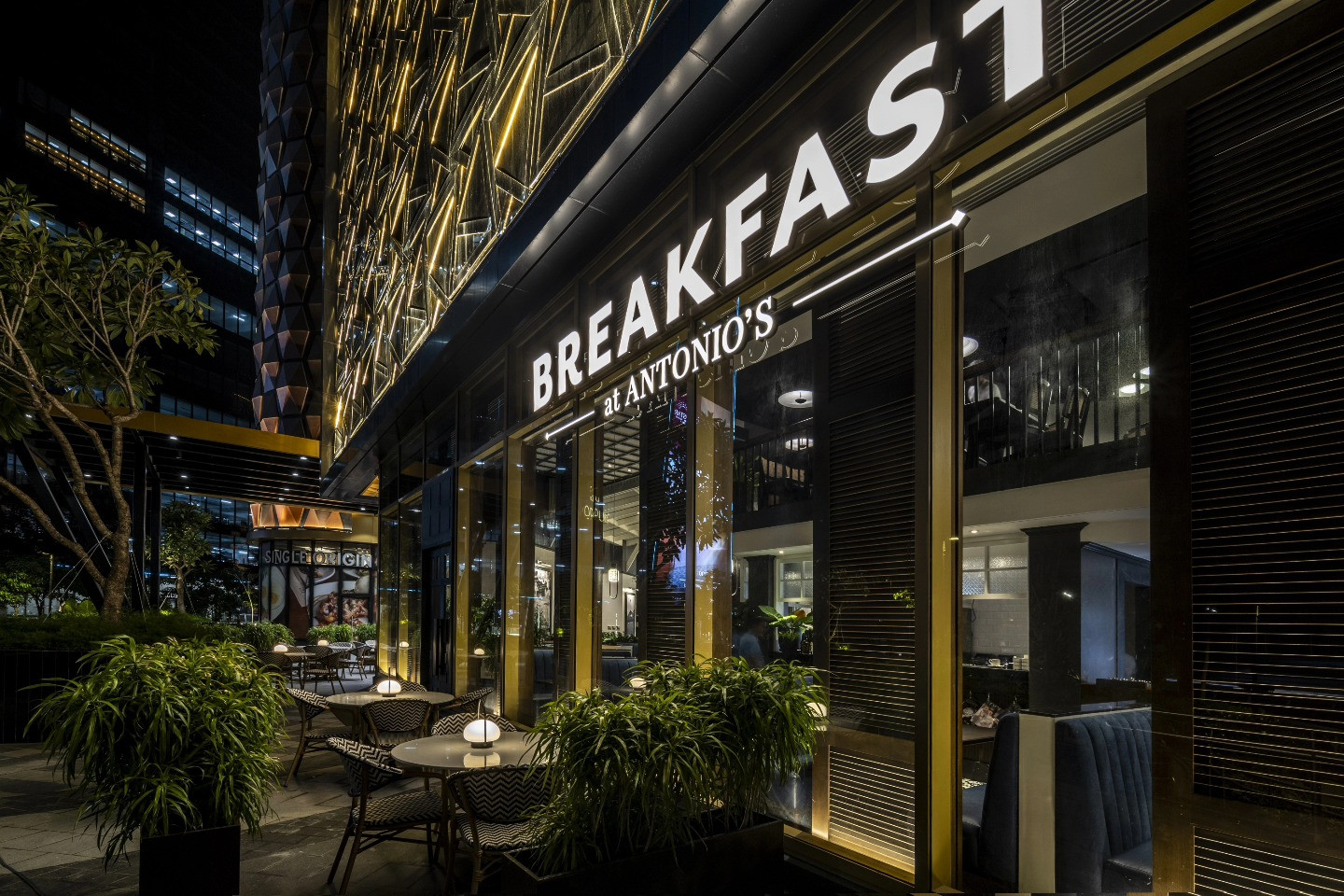 Breakfast at Antonio's Opus Mall by Headroom Design Studio