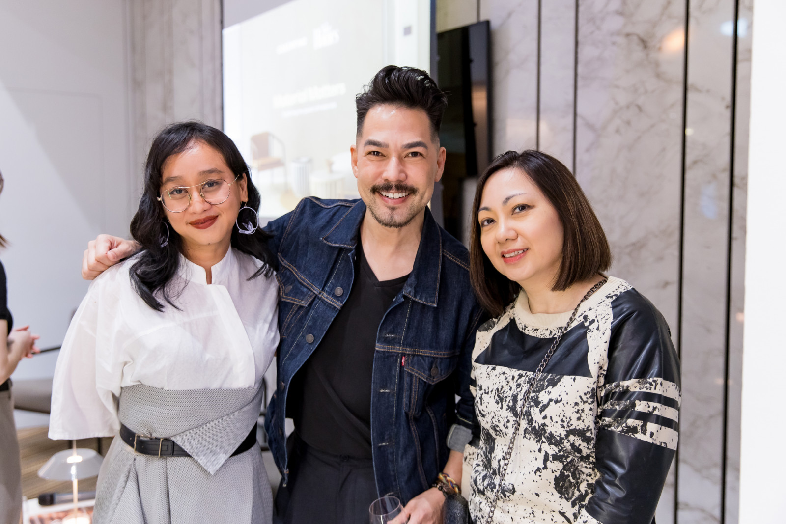 Asih Jenie, Tyler Wisler and Christine Sipin