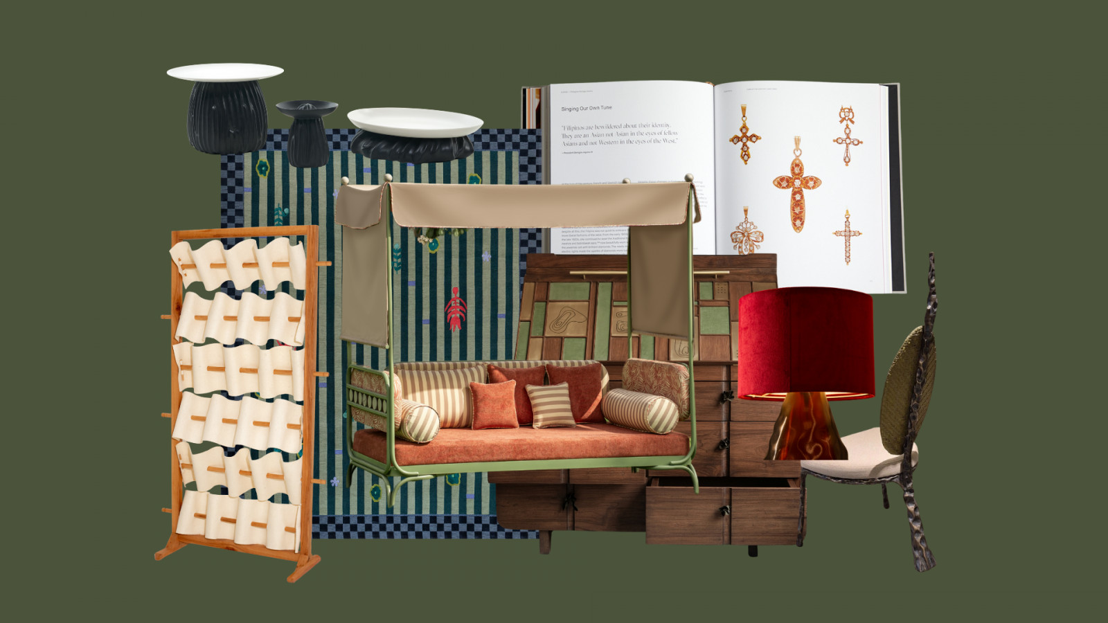 This month's furniture selections, celebrating heritage and sustainability with style (Photo stylised by Celine Dabao)