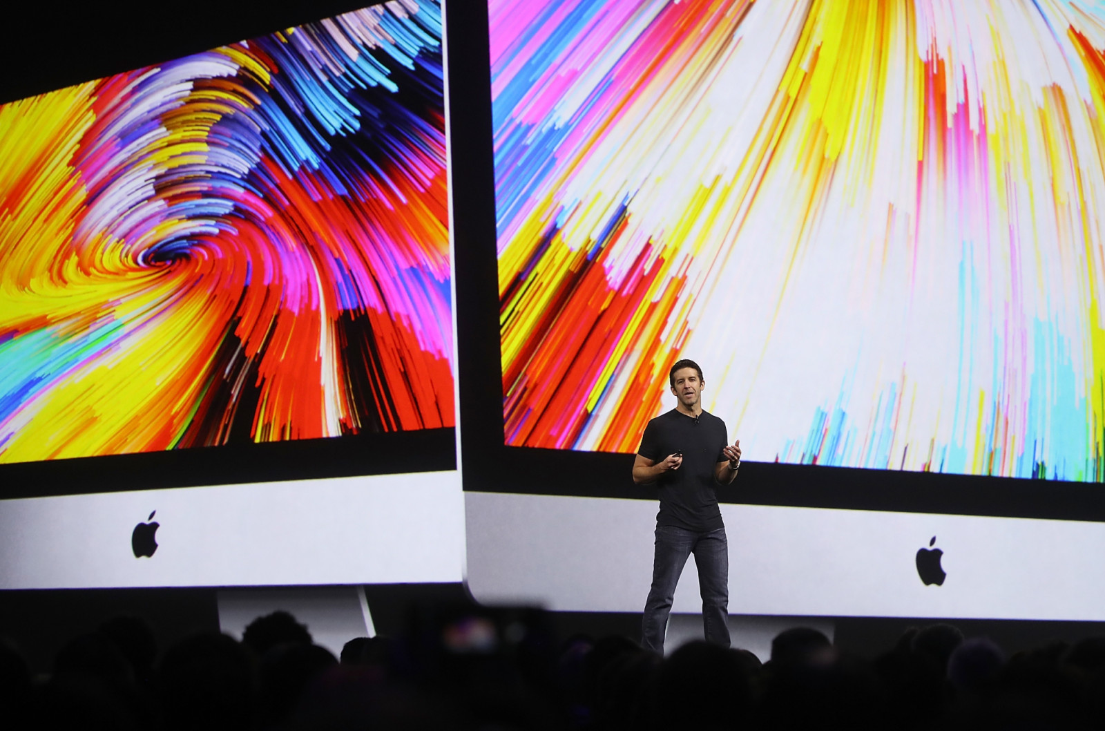 SAN JOSE, CA - JUNE 05: Apple's John Ternus speaks during the 2017 Apple Worldwide Developer Conference (WWDC) at the San Jose Convention Center on June 5, 2017 in San Jose, California. Apple CEO Tim Cook kicked off the five-day WWDC with announcements of a a new operating system, a new iPad Pro and a the HomePod, a music speaker and home assistant. WWDC runs through June 9. (Photo by Justin Sullivan/Getty Images)