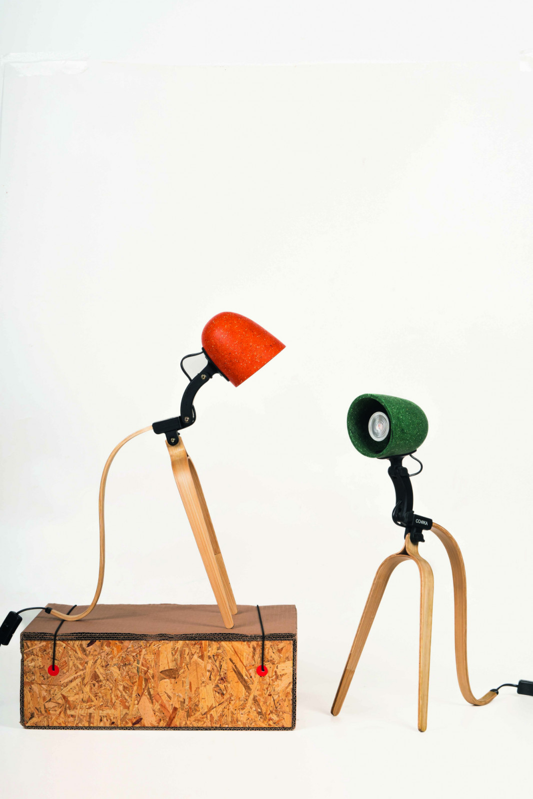 Cowka’s playful Bamboo lamps, which will be launching in May