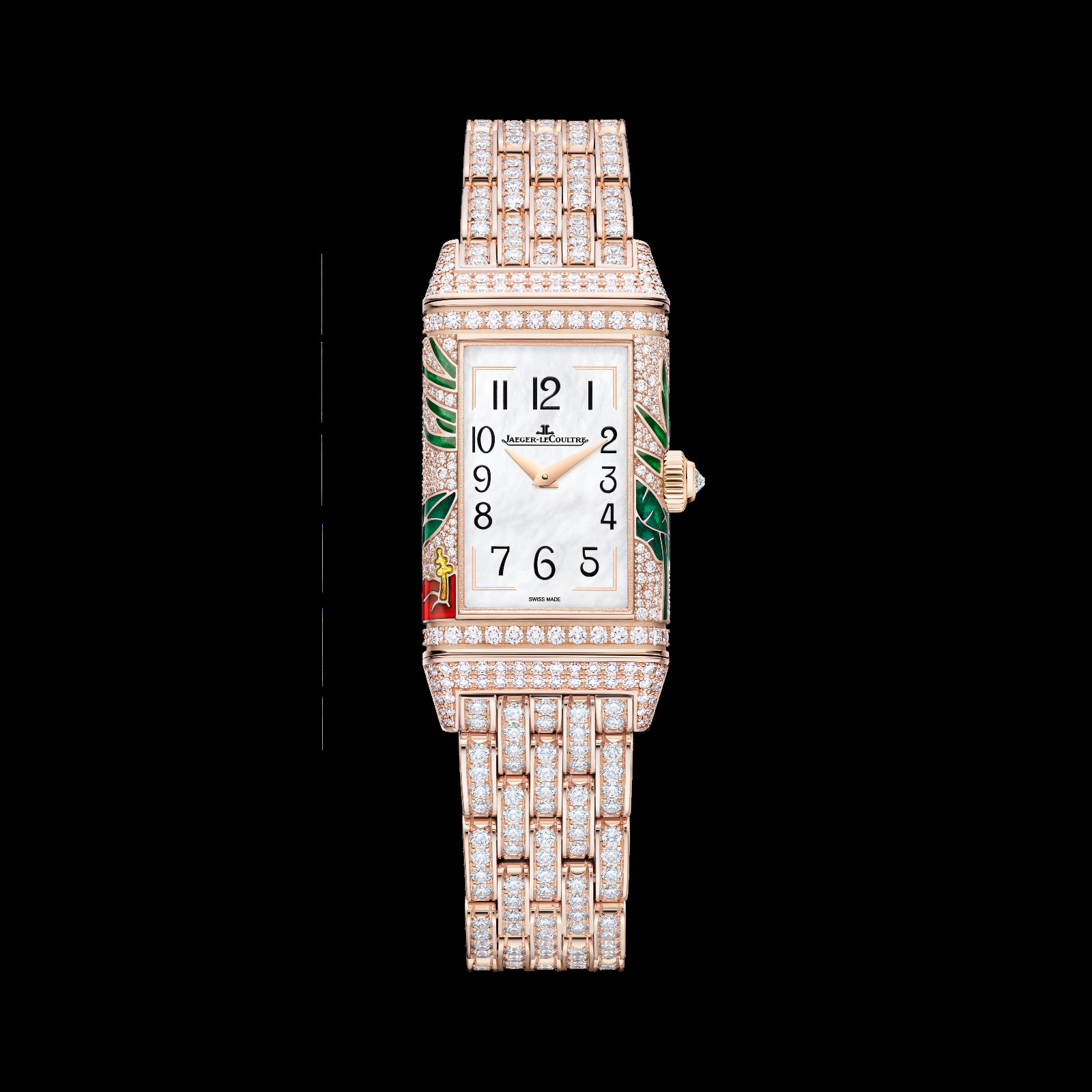 Jaeger-LeCoultre Reverso One ‘Hibiscus Rosa’ (Photo: courtesy of Jaeger-LeCoultre)