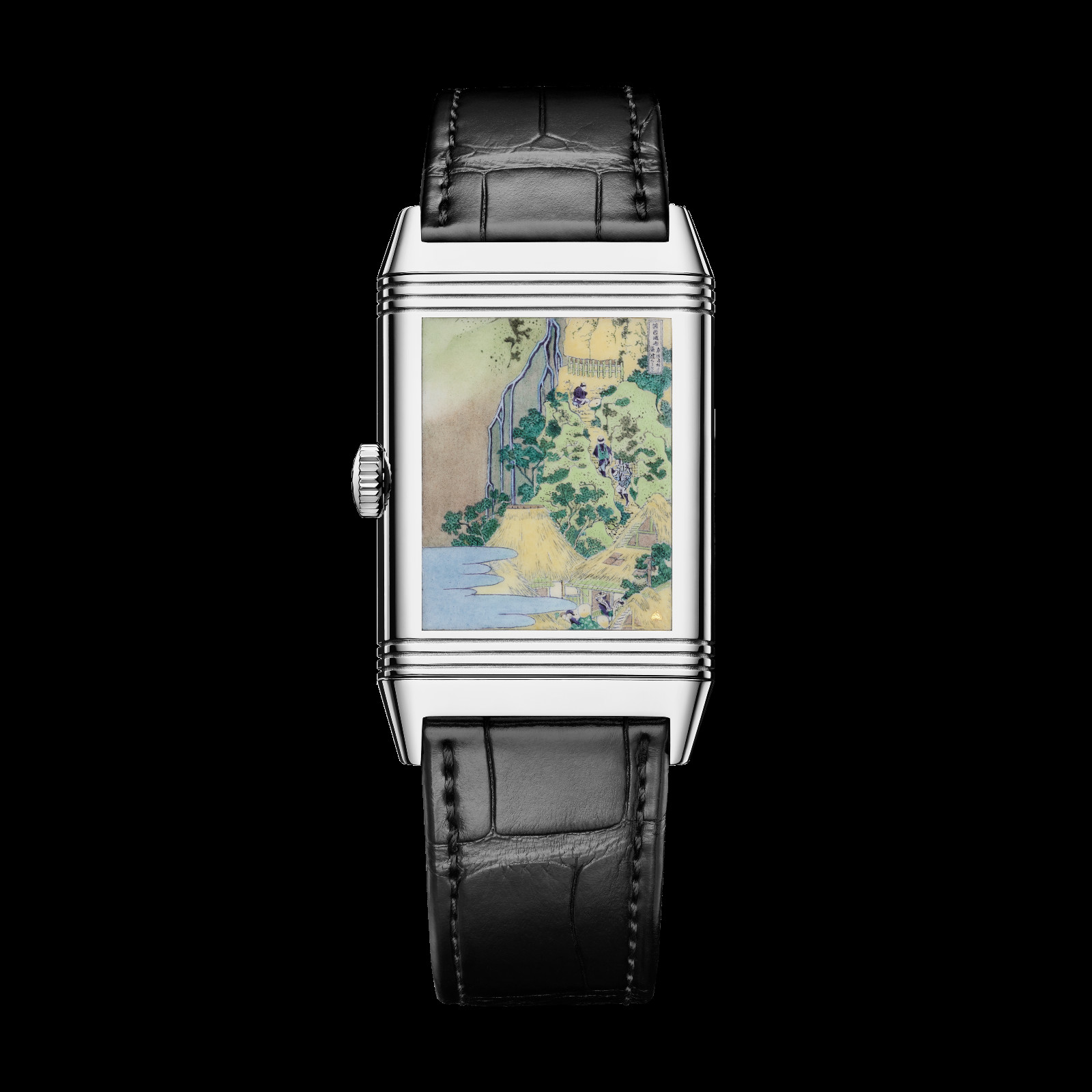 Jaeger-LeCoultre Reverso Tribute Enamel Hokusai Waterfalls Series - Kiyotaki Kannon Waterfall at Sakanoshita on the Tōkaidō (Photo: courtesy of Jaeger-LeCoultre)