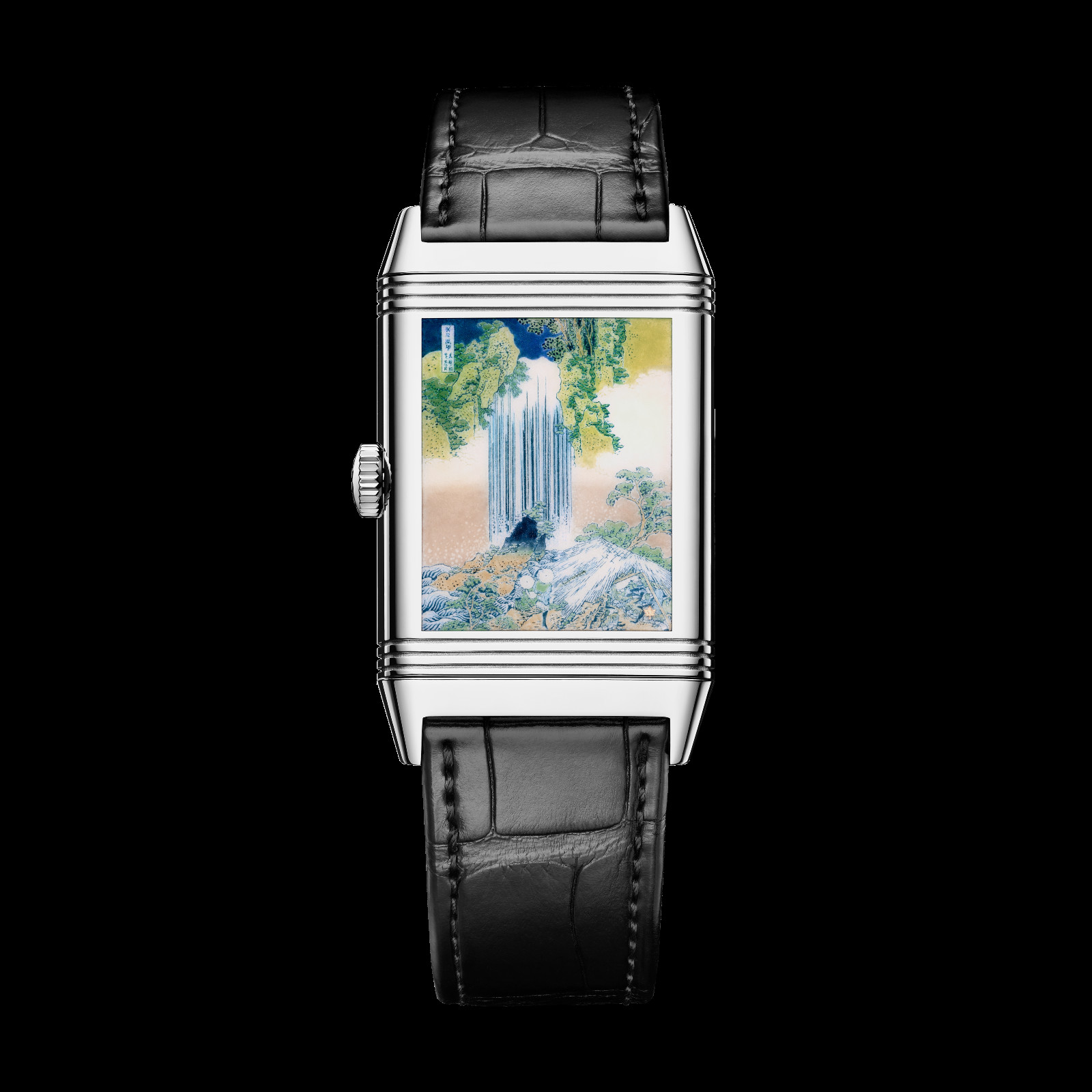 Jaeger-LeCoultre Reverso Tribute Enamel Hokusai Waterfalls Series - Yōrō Waterfall in Mino Province (Photo: courtesy of Jaeger-LeCoultre)
