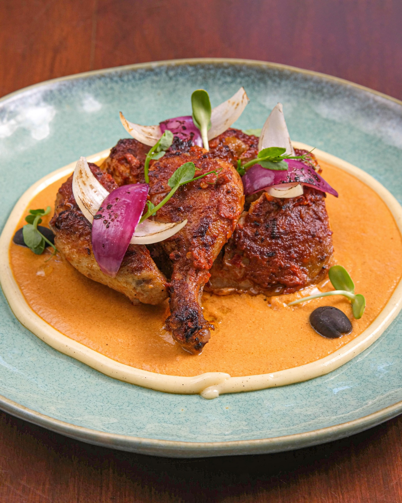 Azucarera Spanish food in Bacolod - Pollo Harissa Con Romesco