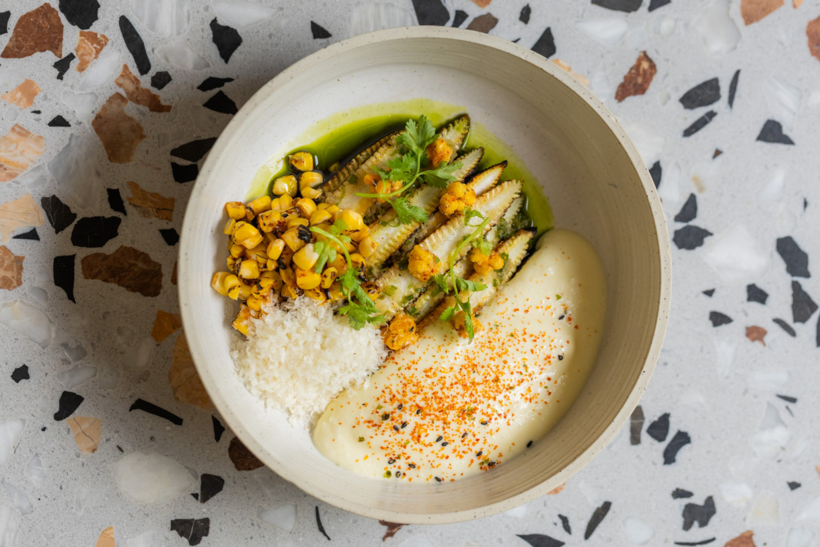 Hálong restaurant in Legazpi Village by chef Cara Davis - baby corn