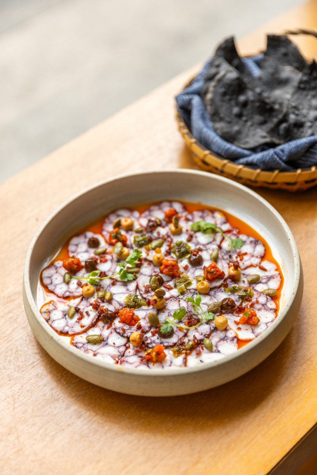 Hálong restaurant in Legazpi Village by chef Cara Davis - octopus carpaccio