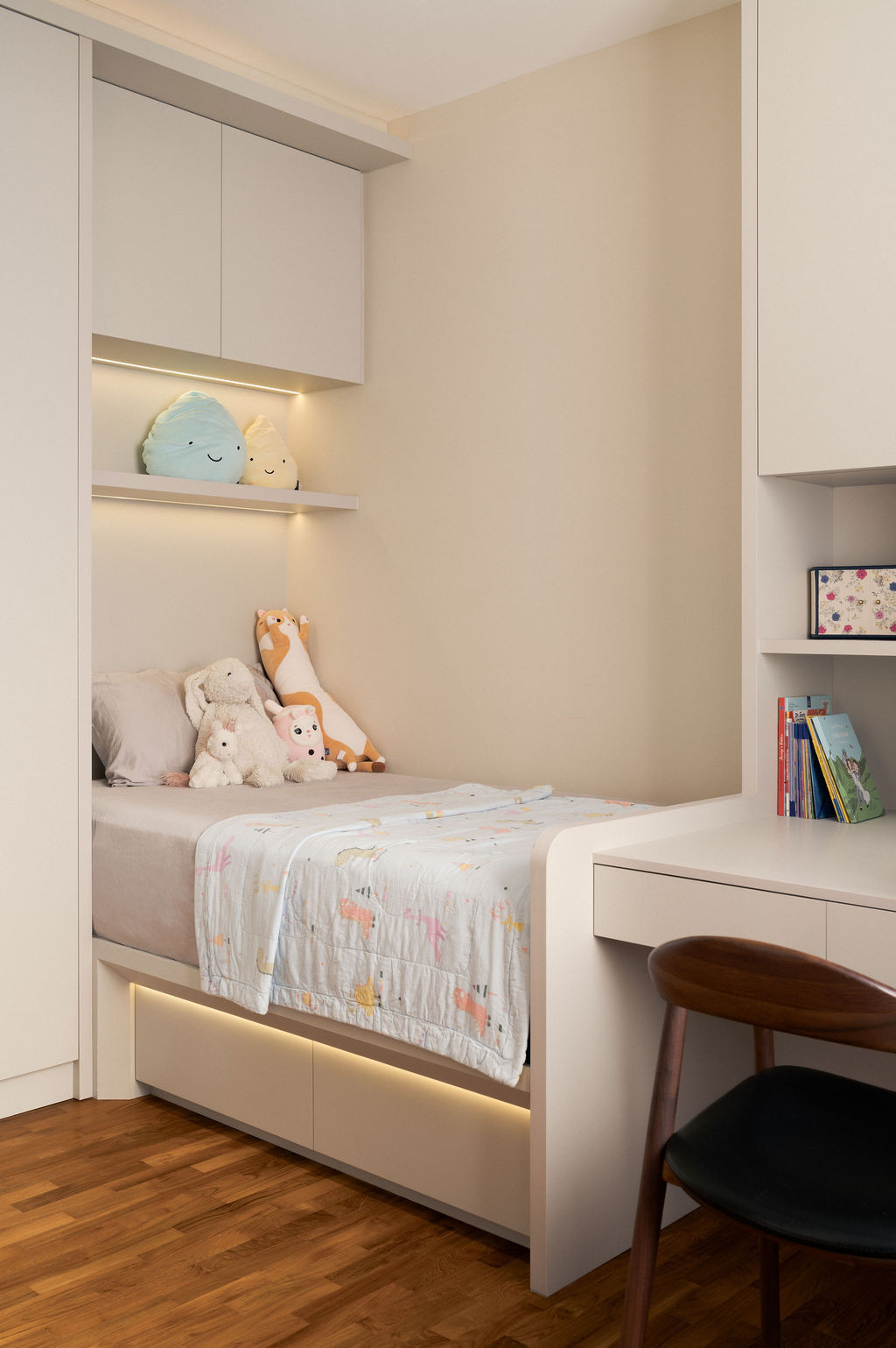 One of the children’s bedrooms