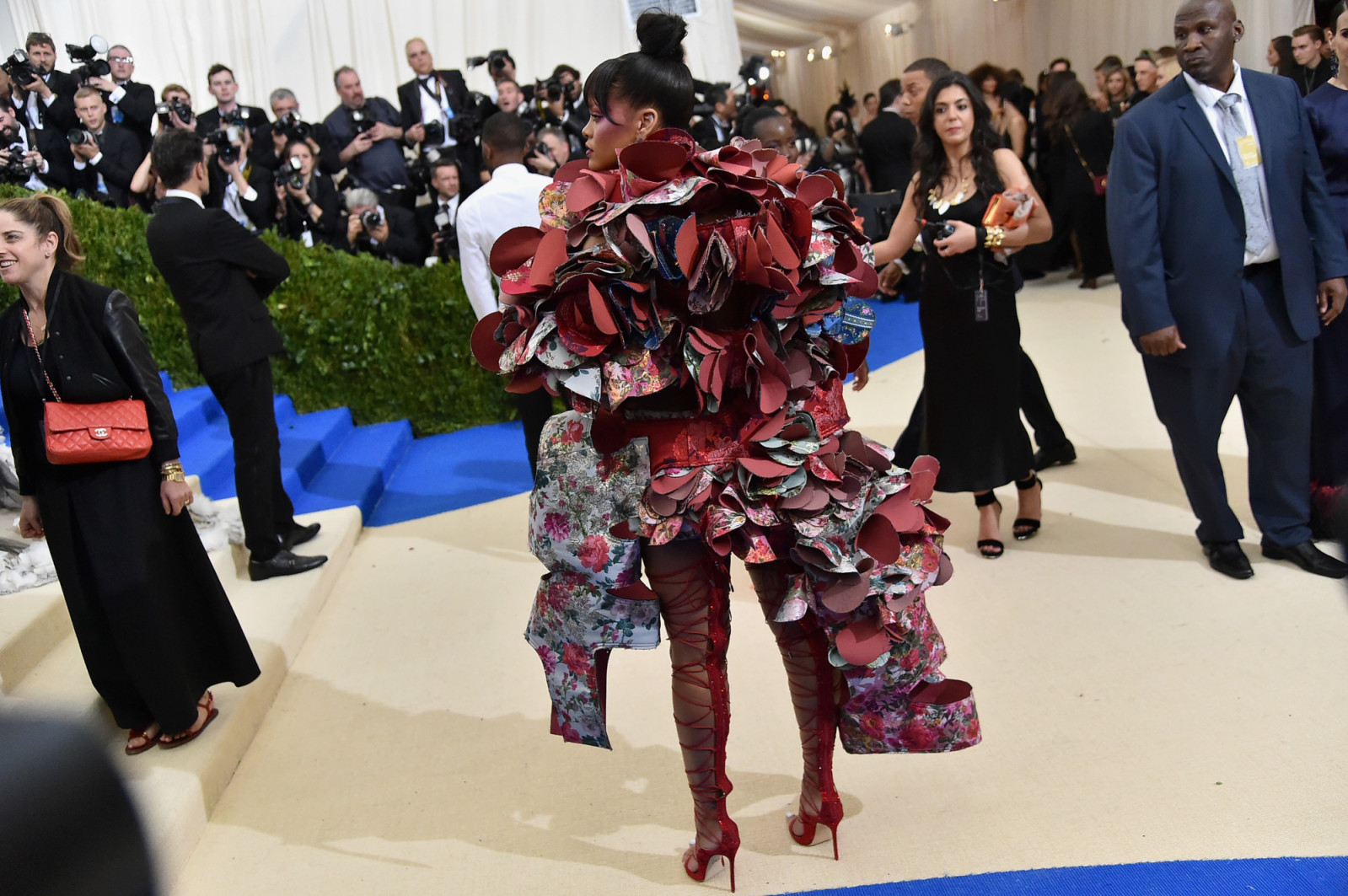 NEW YORK, NY - MAY 01: Rihanna attends the "Rei Kawakubo/Comme des Garcons: Art Of The In-Between" Costume Institute Gala at Metropolitan Museum of Art on May 1, 2017 in New York City. (Photo by Mike Coppola/Getty Images for People.com)