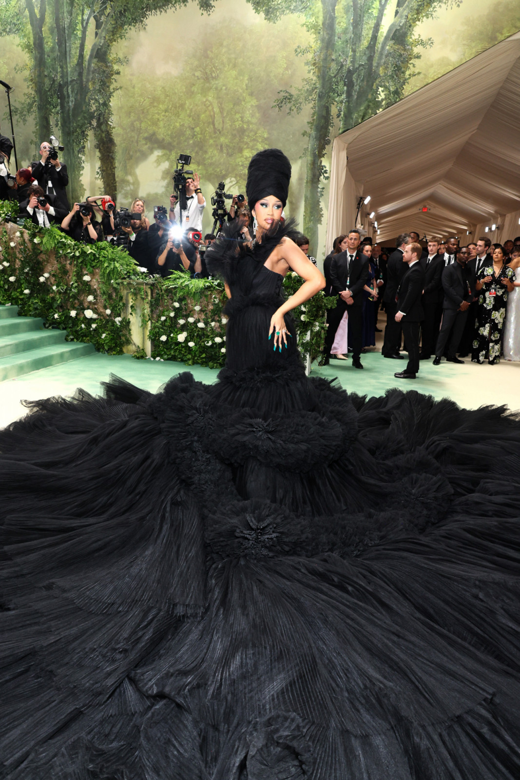 NEW YORK, NEW YORK - MAY 06: Cardi B attends The 2024 Met Gala Celebrating "Sleeping Beauties: Reawakening Fashion" at The Metropolitan Museum of Art on May 06, 2024 in New York City. (Photo by Dia Dipasupil/Getty Images)