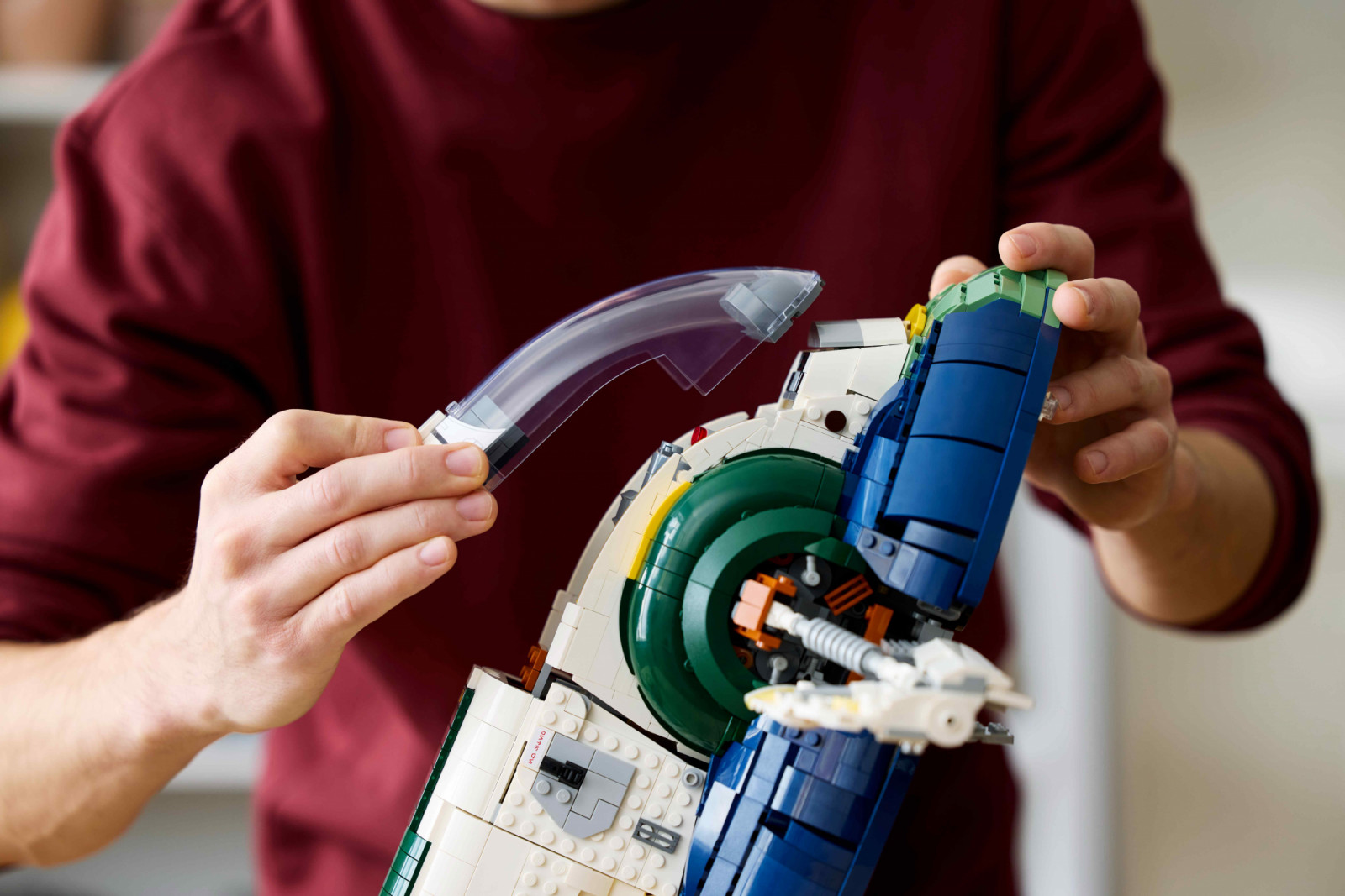 The detachable cockpit canopy reveals the finely detailed interiors