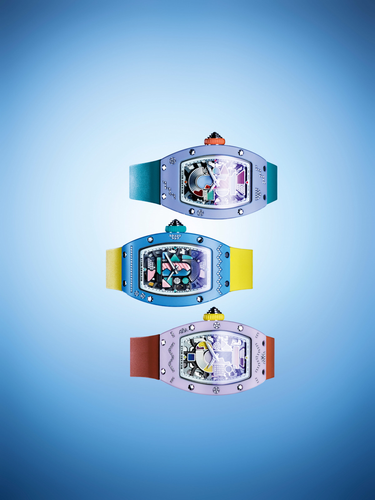 The last variants of the RM 07-01 (Photo: courtesy of Richard Mille)