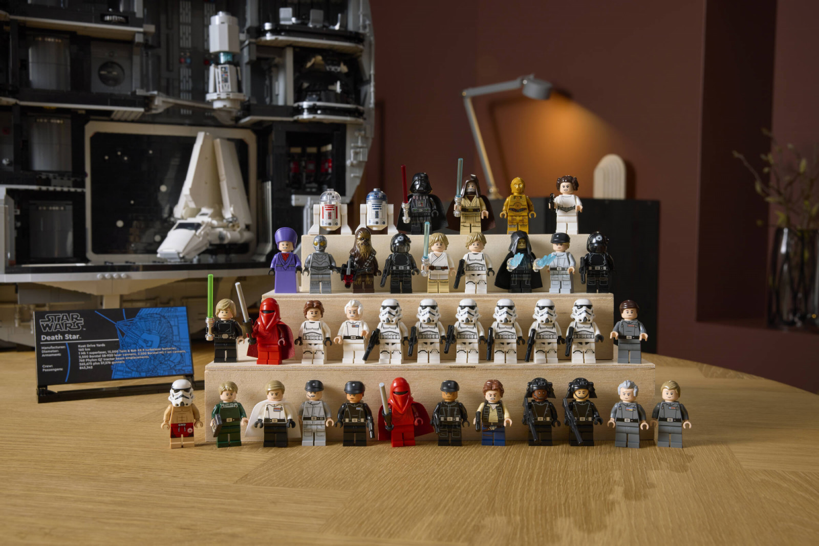 An ensemble cast of 38 minifigures