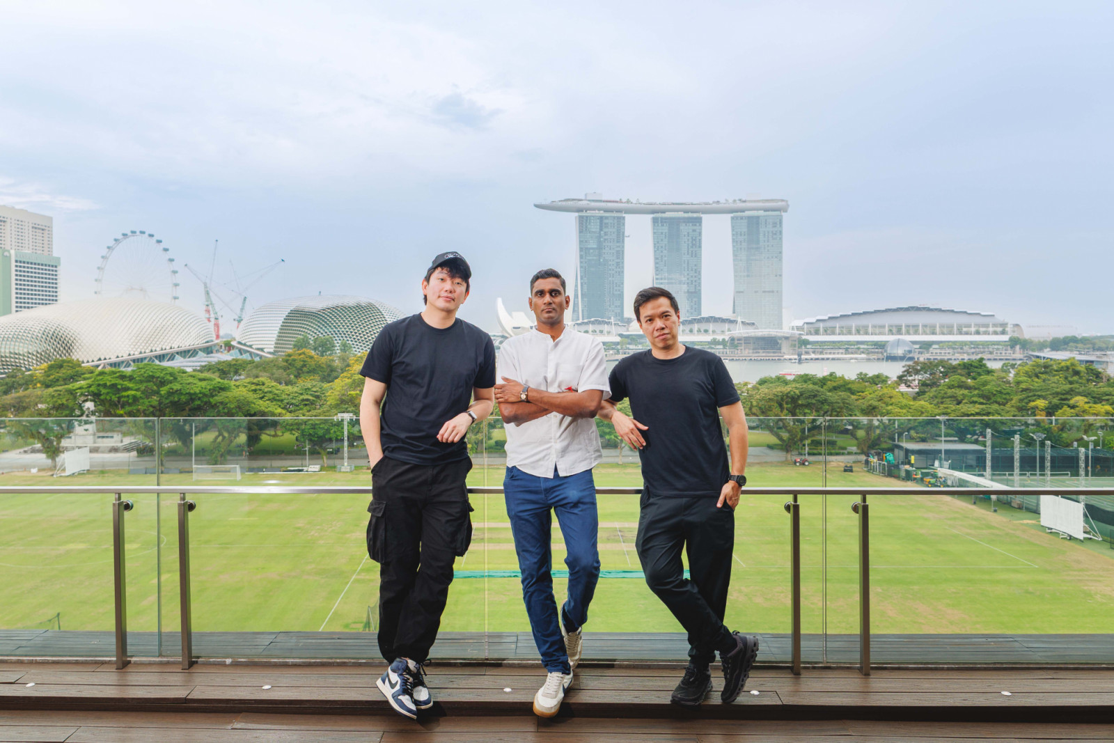 Milli founders Sheen Jet Leong, Vijay Mudaliar, LG Han