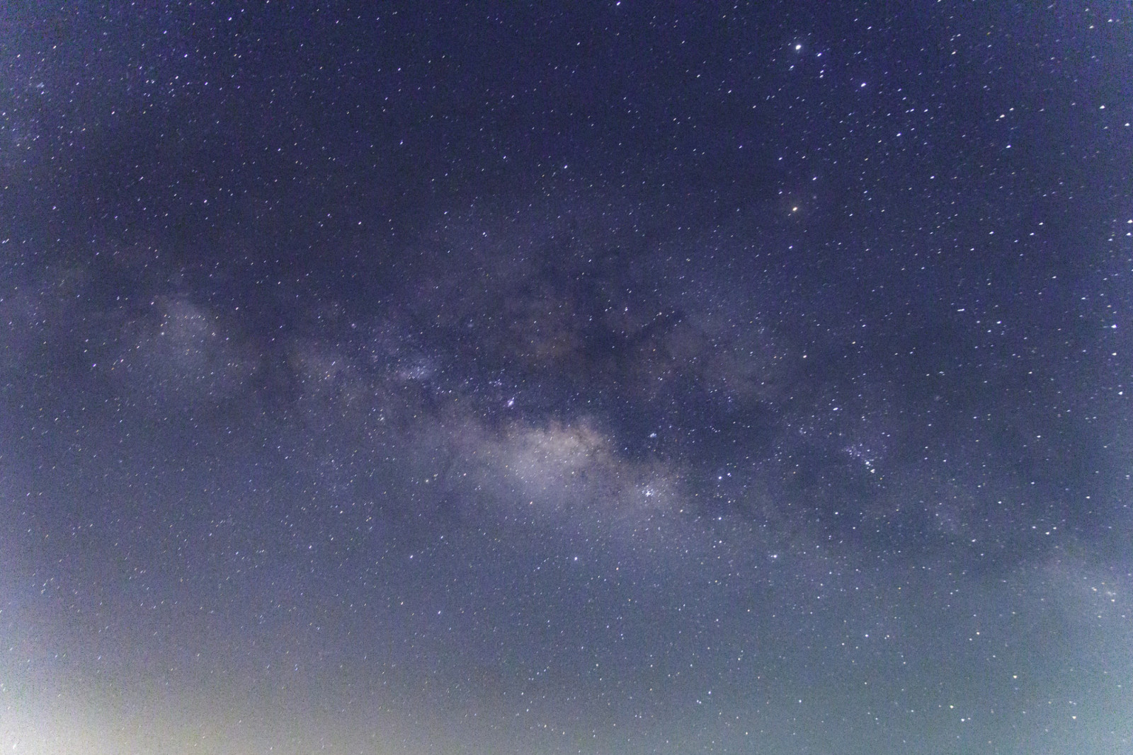 Milky way galaxy has stars and space dust in the universe.