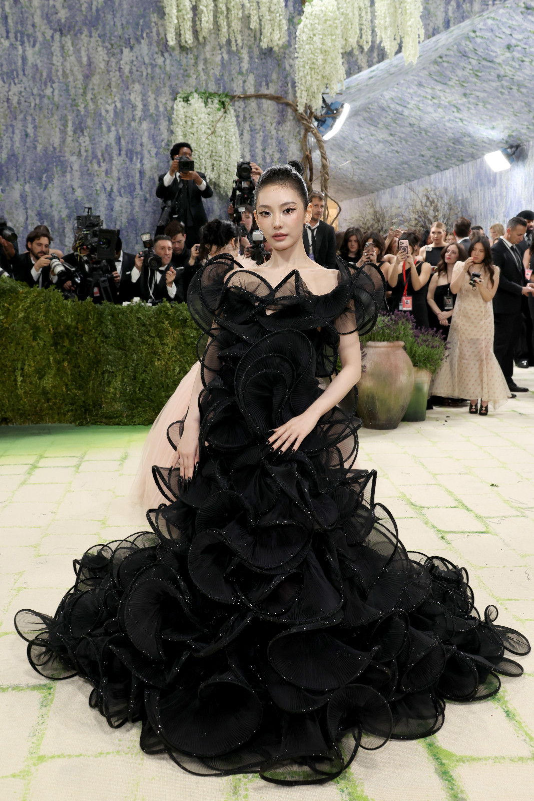NEW YORK, NEW YORK - MAY 04: Ningning attends the 2026 Met Gala celebrating "Costume Art" at the Metropolitan Museum of Art on May 04, 2026 in New York City. (Photo by John Shearer/WireImage)