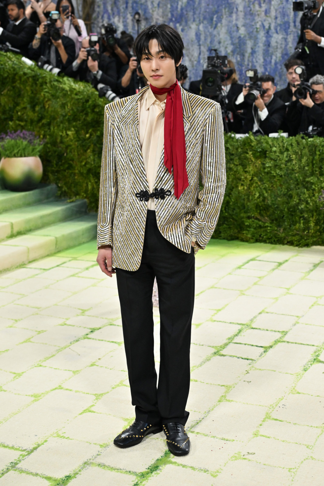 Ahn Hyo-seop at The 2026 Met Gala Celebrating "Costume Art" held at The Metropolitan Museum of Art on May 04, 2026 in New York, New York. (Photo by Michael Buckner/Penske Media via Getty Images)