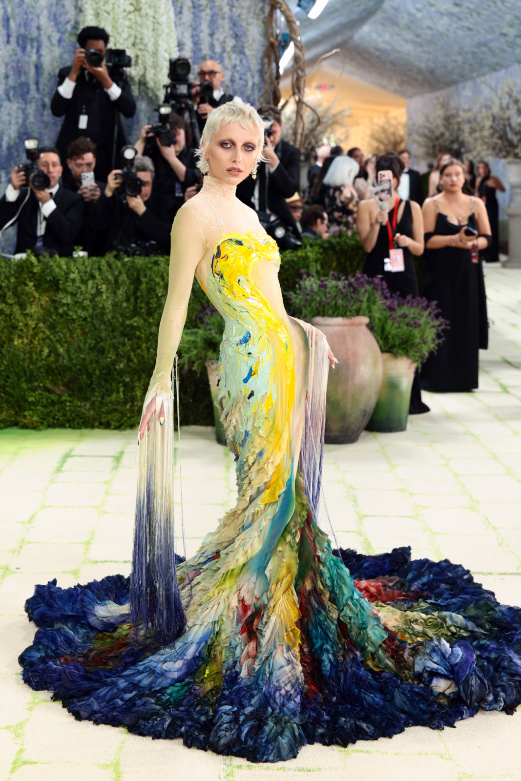 NEW YORK, NEW YORK - MAY 04: Emma Chamberlain attends the 2026 Met Gala celebrating "Costume Art" at the Metropolitan Museum of Art on May 04, 2026 in New York City. (Photo by Dimitrios Kambouris/Getty Images for The Met Museum/Vogue)
