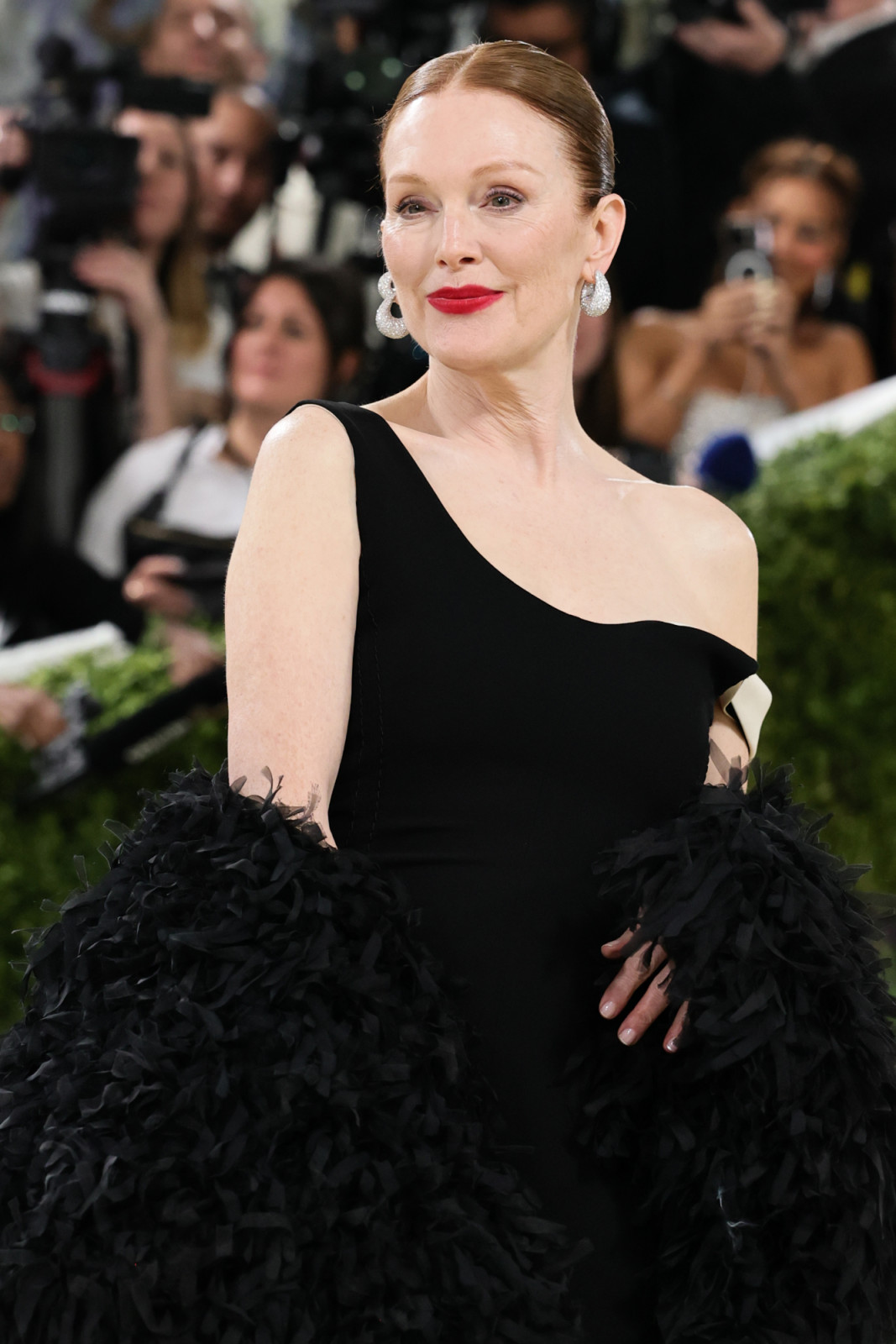 NEW YORK, NEW YORK - MAY 04: Julianne Moore attends the 2026 Met Gala celebrating "Costume Art" at the Metropolitan Museum of Art on May 04, 2026 in New York City. (Photo by Theo Wargo/FilmMagic)
