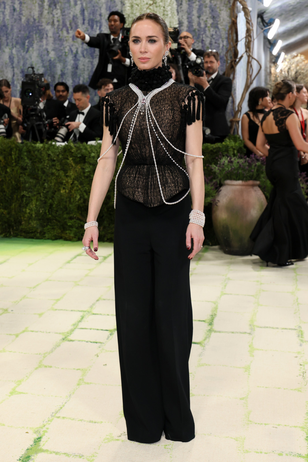 NEW YORK, NEW YORK - MAY 04: Emily Blunt attends the 2026 Met Gala celebrating "Costume Art" at the Metropolitan Museum of Art on May 04, 2026 in New York City. (Photo by Mike Coppola/Getty Images)