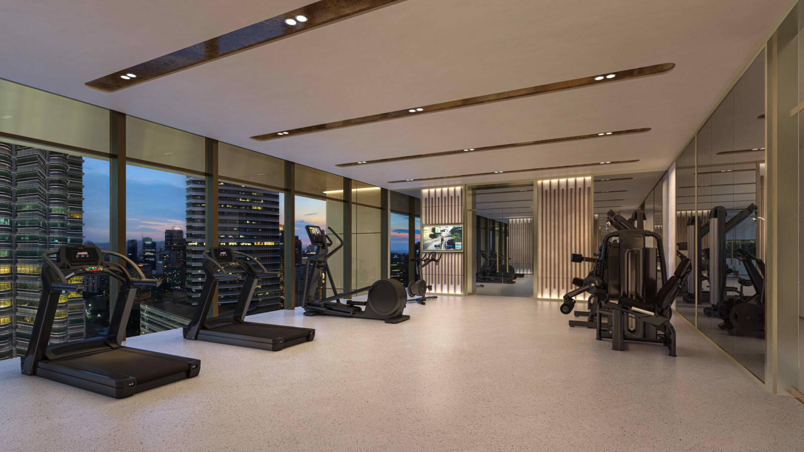The fully-equipped Gym