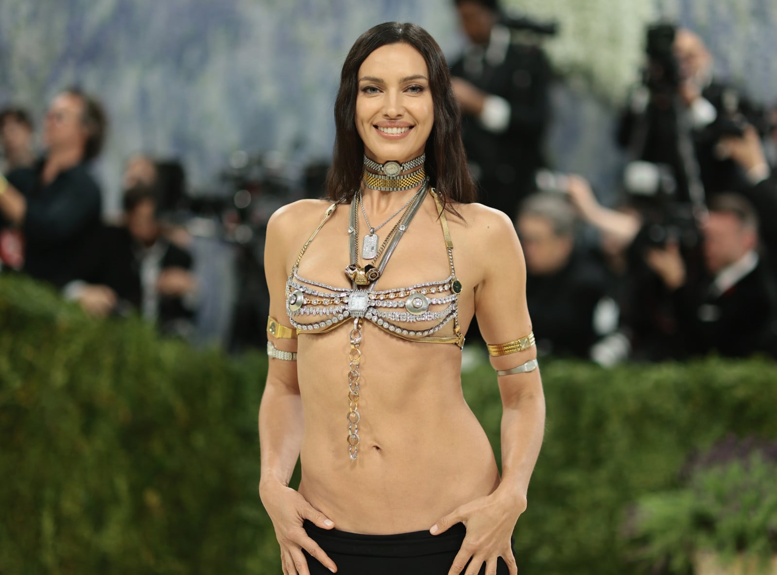 NEW YORK, NEW YORK - MAY 04: Irina Shayk attends the 2026 Met Gala celebrating "Costume Art" at the Metropolitan Museum of Art on May 04, 2026 in New York City. (Photo by Dimitrios Kambouris/Getty Images for The Met Museum/Vogue)