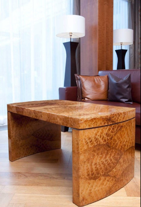 A close-up shot of the repurposed materials championing sustainable design, created by Nature Squared