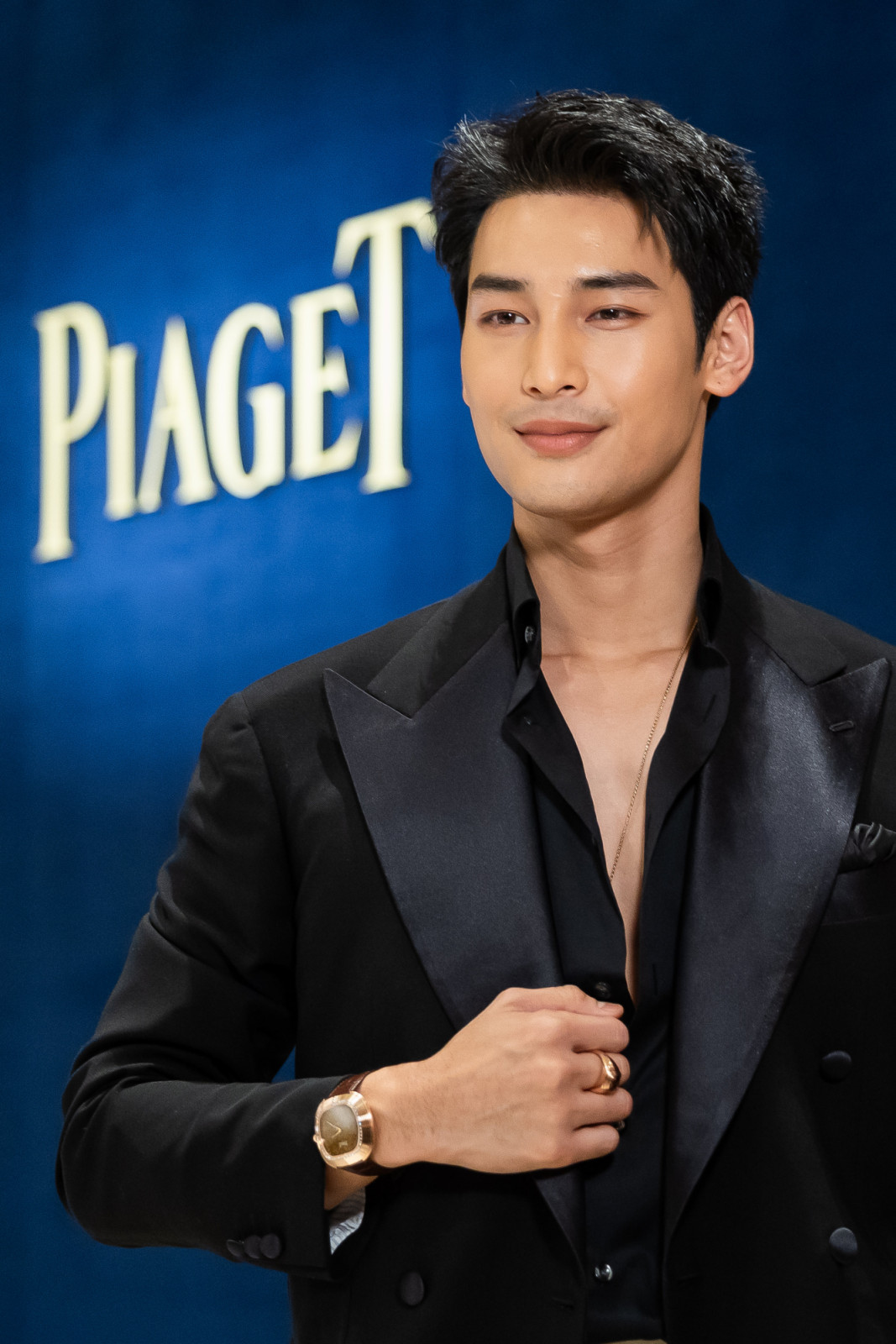 Thai actor and model, Apo Nattawin, at Watches and Wonders GENEVA, in Geneva, Switzerland, Tuesday, April 14, 2026. The largest watchmaking event of the year bringing together the leading names of the industry from April 14 to April 20, 2026 at Geneva Palexpo. (WWGF/KEYSTONE/Cyril Zingaro)