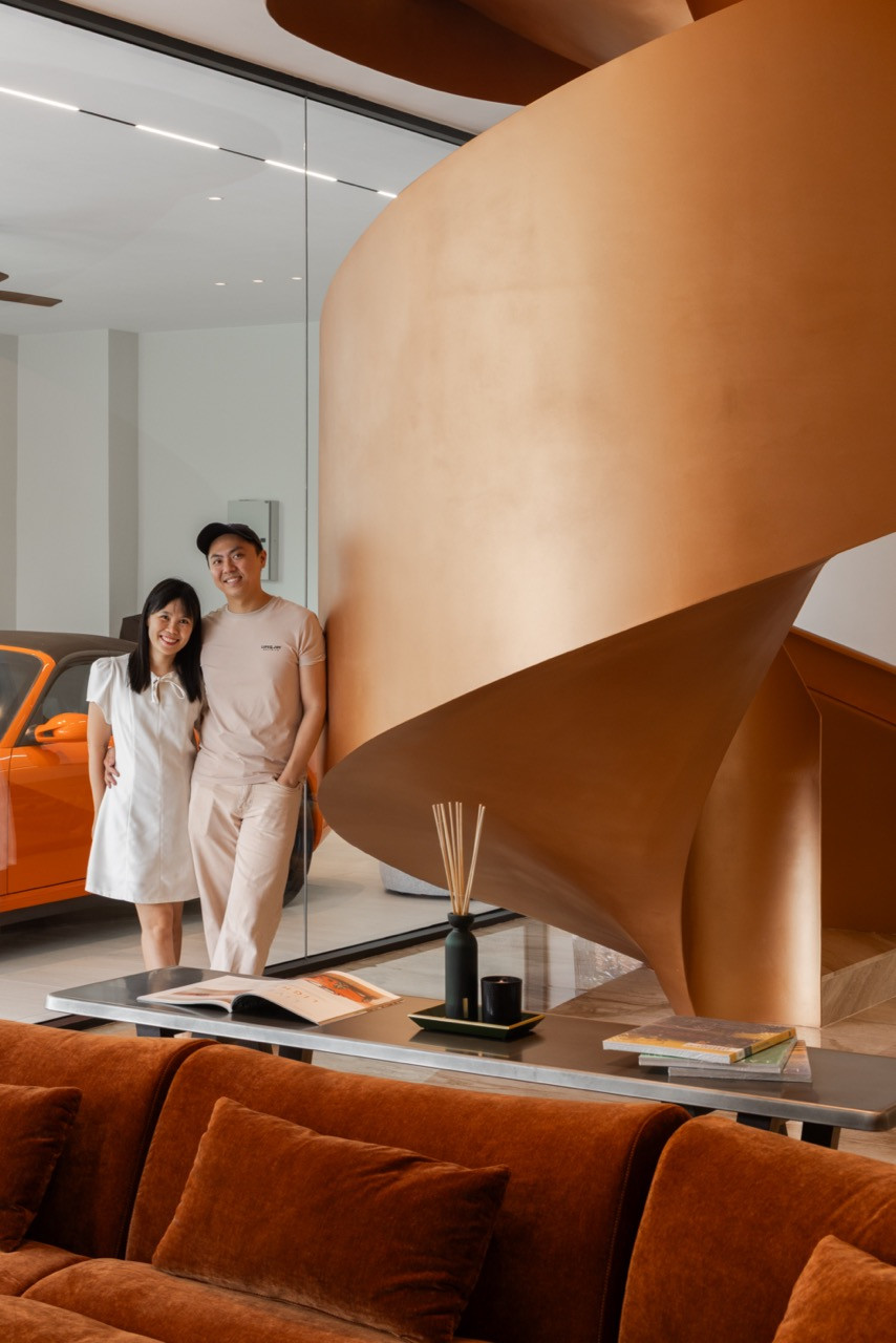 William K and his wife in the car lounge