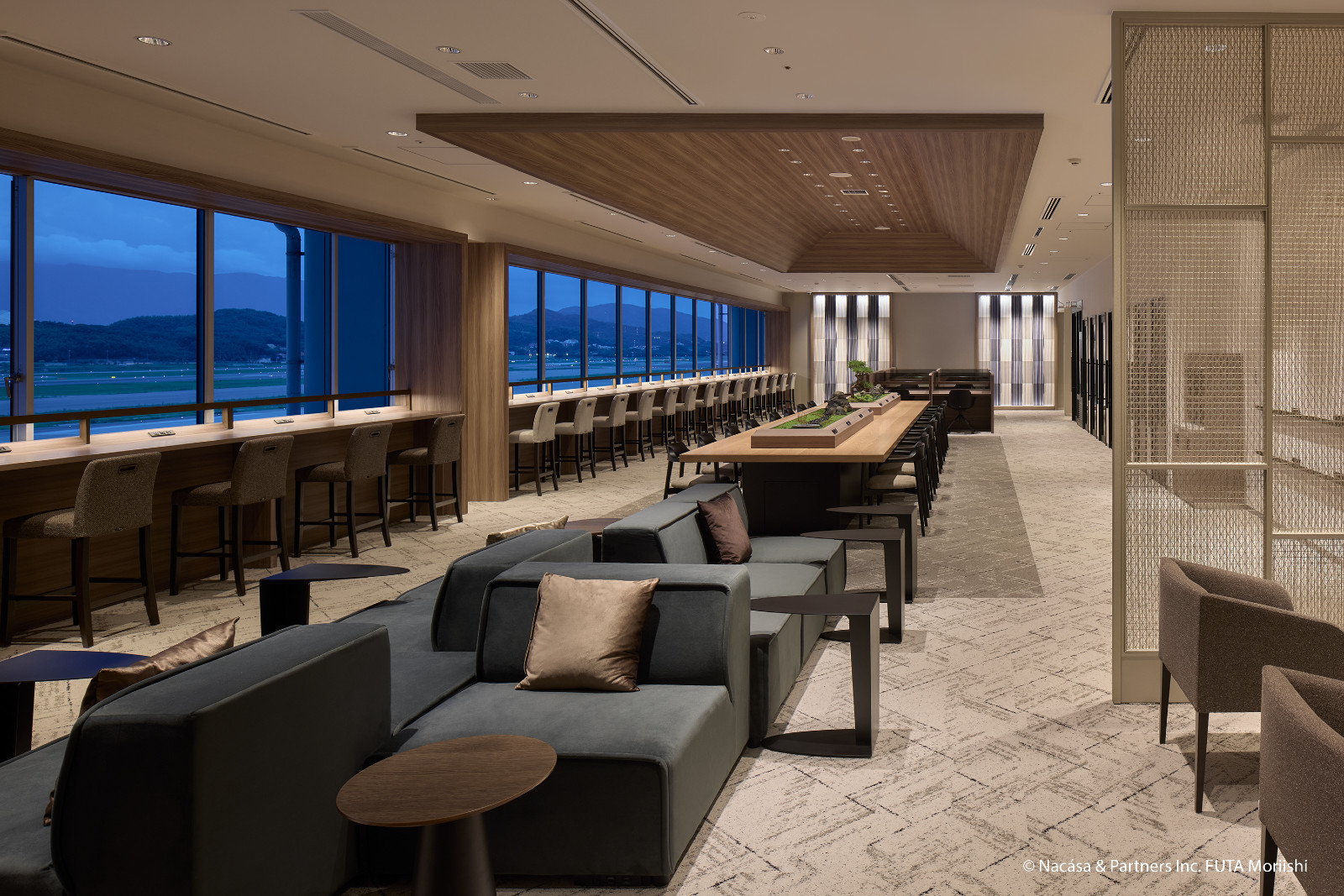 Lounge Fukuoka at Fukuoka International offers runway views and authentic local fare (Photo: courtesy of Priority Pass)