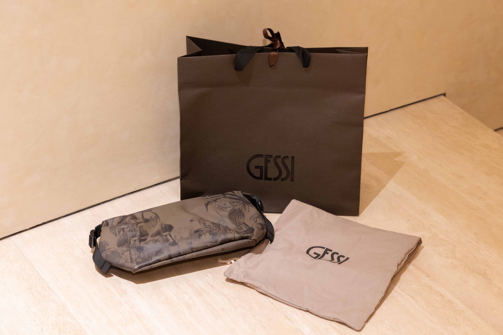 Waterproof travel pouch presented by Gessi