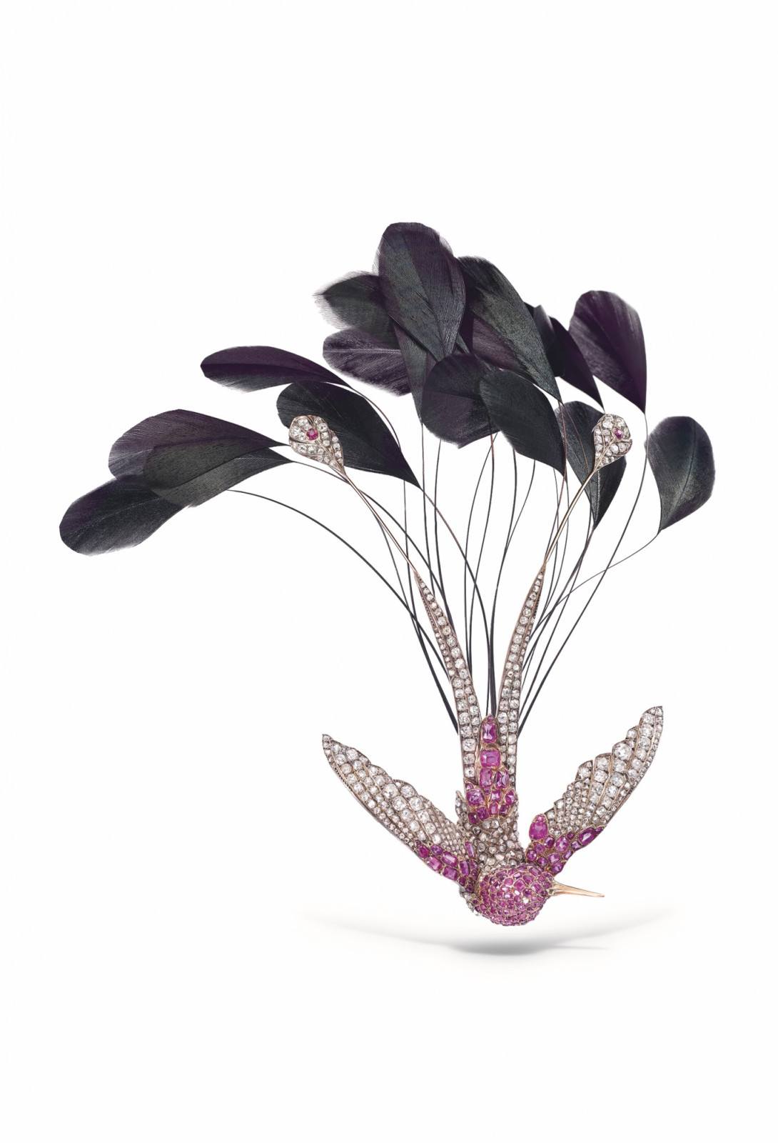 蜂鳥羽飾冠冕（1894年）。（Photo: Chaumet）。（Photo: Chaumet）（Photo: Chaumet）