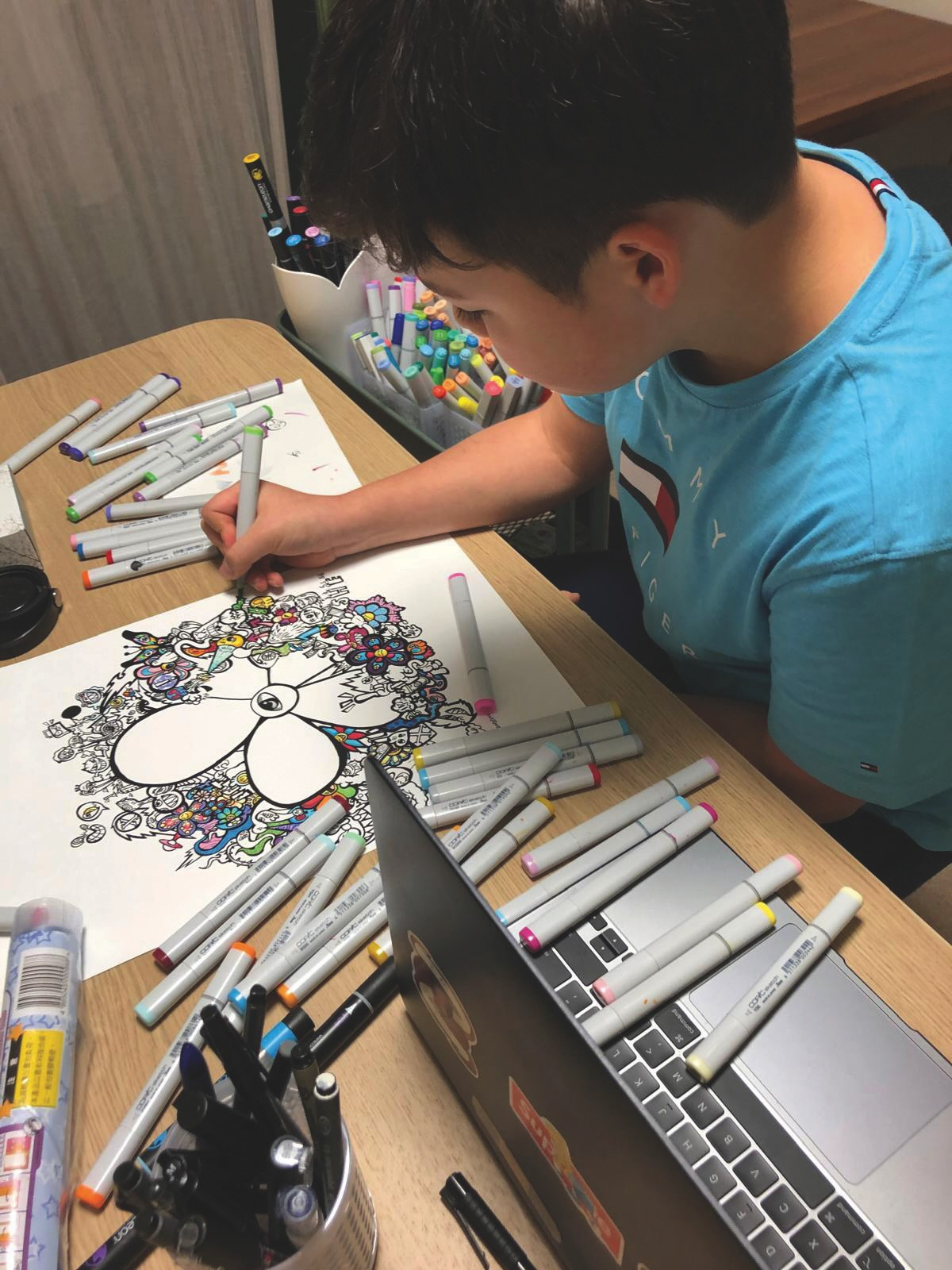 Arthur Fujita, whose work will be animated for 'Invisible Differences', a short film for Talos Foundation, directed by Joanna Bowers, telling the story of neurodivergent lives in Hong Kong