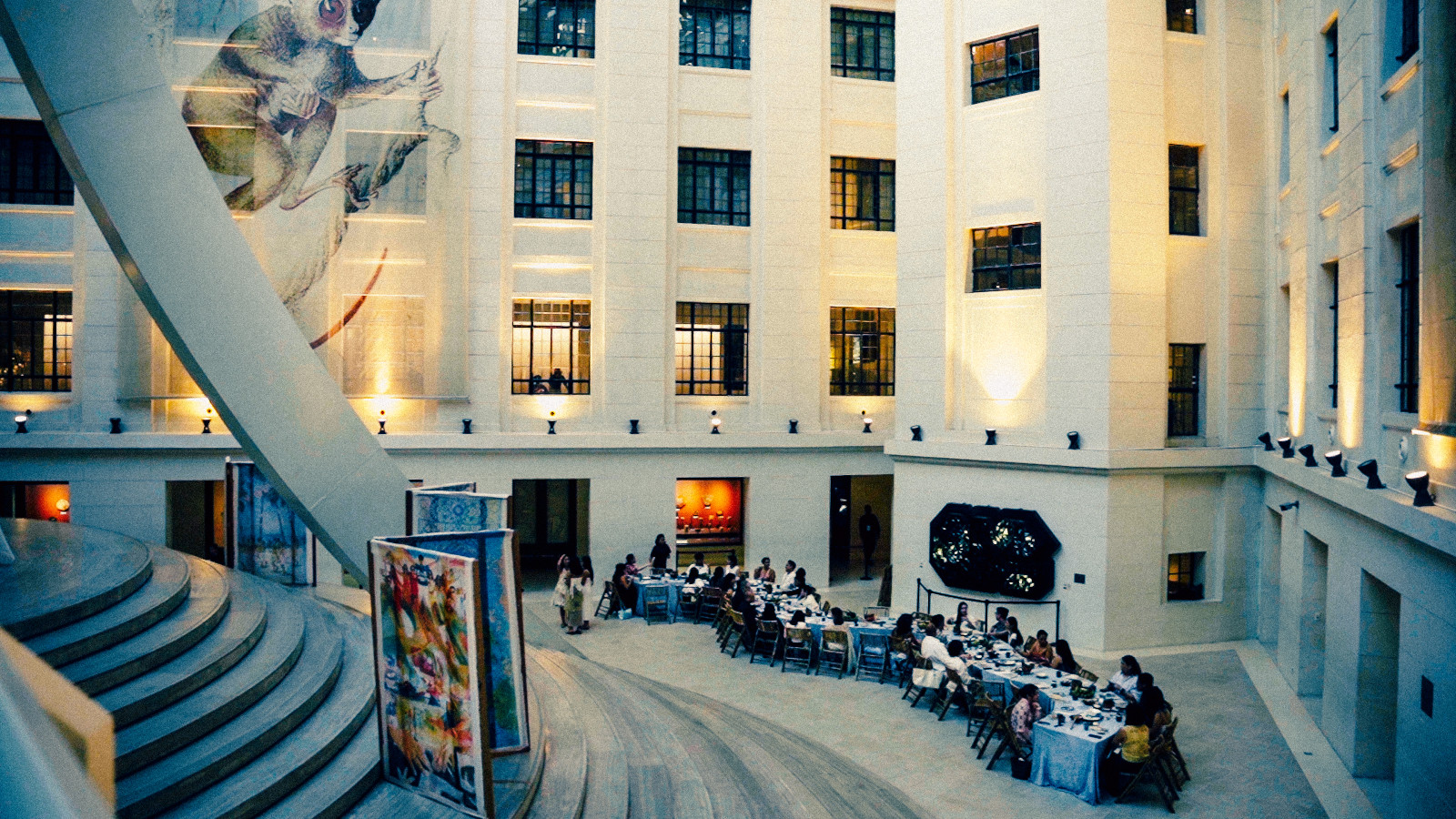 Guests enjoying a merienda at the National Museum of Natural History with Tayo Archipelagic Design Agency