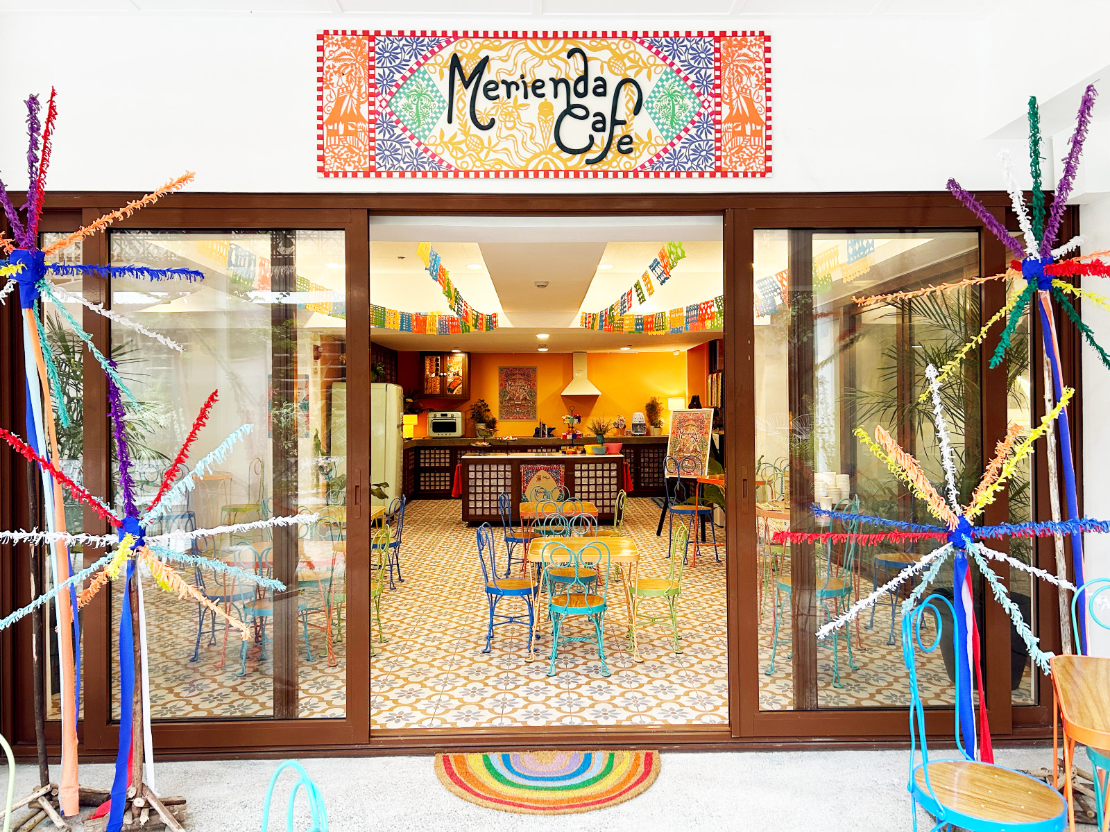 The vibrant Merienda Cafe at Museo Pambata, styled by Tayo Archipelagic Design Agency
