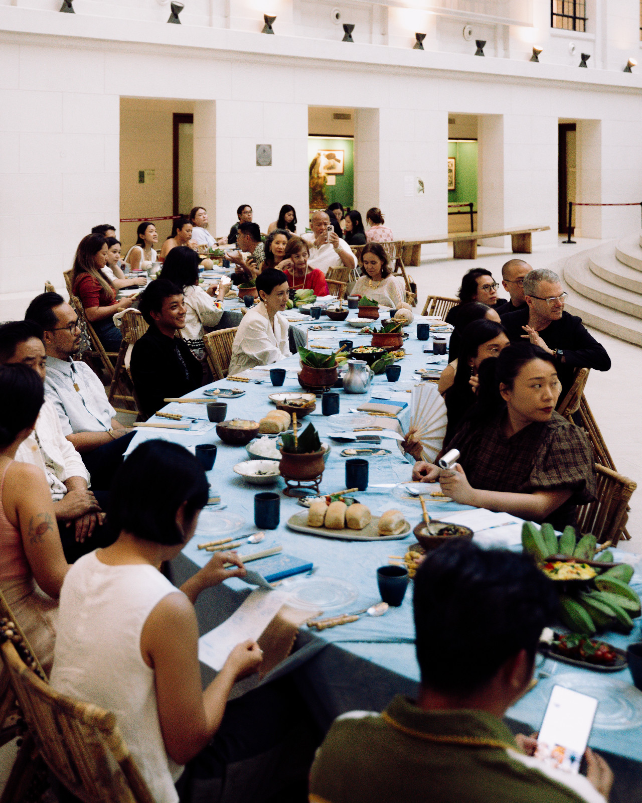 Guests settle in for a delicious merienda with Tayo Archipelagic Design Agency at the National Museum of Natural History