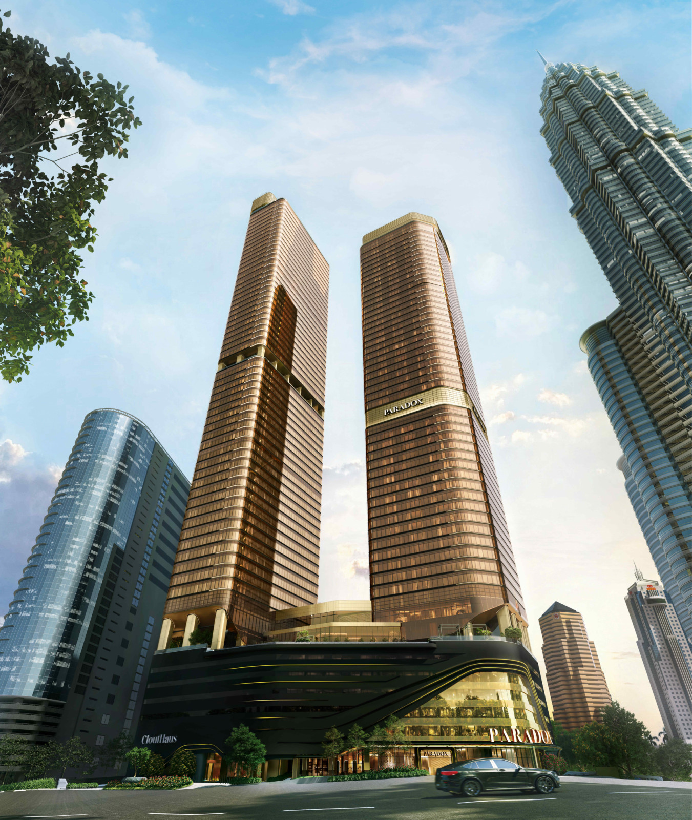 CloutHaus Residences forms part of the dual-tower development by TA Global Berhad, on a 2.259-acre freehold site in Kuala Lumpur’s city centre