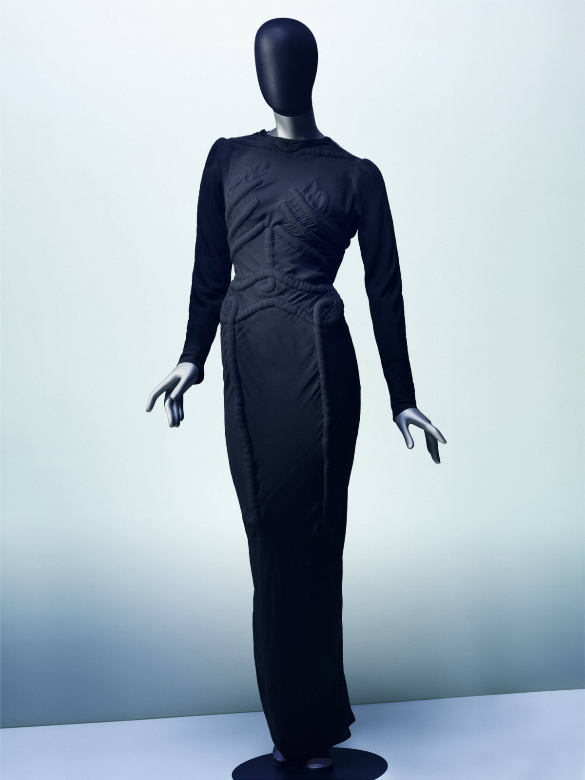 Skeleton dress designed by Elsa Schiaparelli and Salvador Dalí. Photo: courtesy V&A/ 2025 Salvador Dali, Fundació Gala-Salvador Dalí, DACS / Emil Larsson