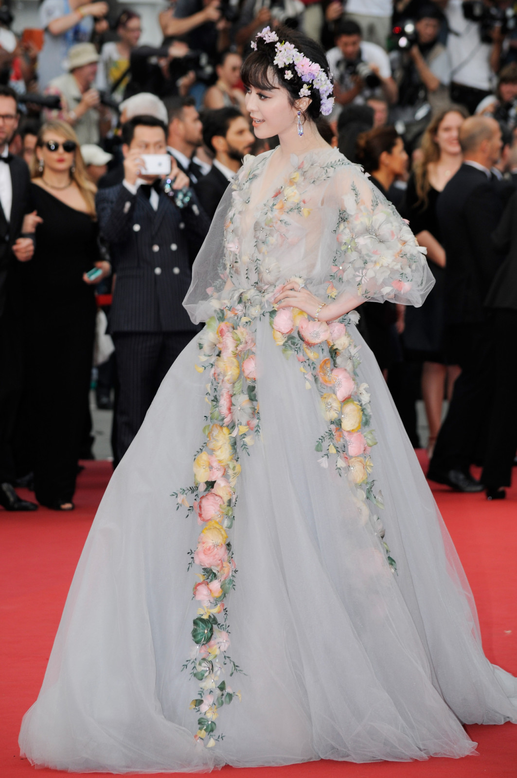 CANNES, FRANCE - MAY 14:  Fan Bingbing attends Premiere of "Mad Max: Fury Road" during the 68th annual Cannes Film Festival on May 14, 2015 in Cannes, France.  (Photo by Traverso/L'Oreal/Getty Images)