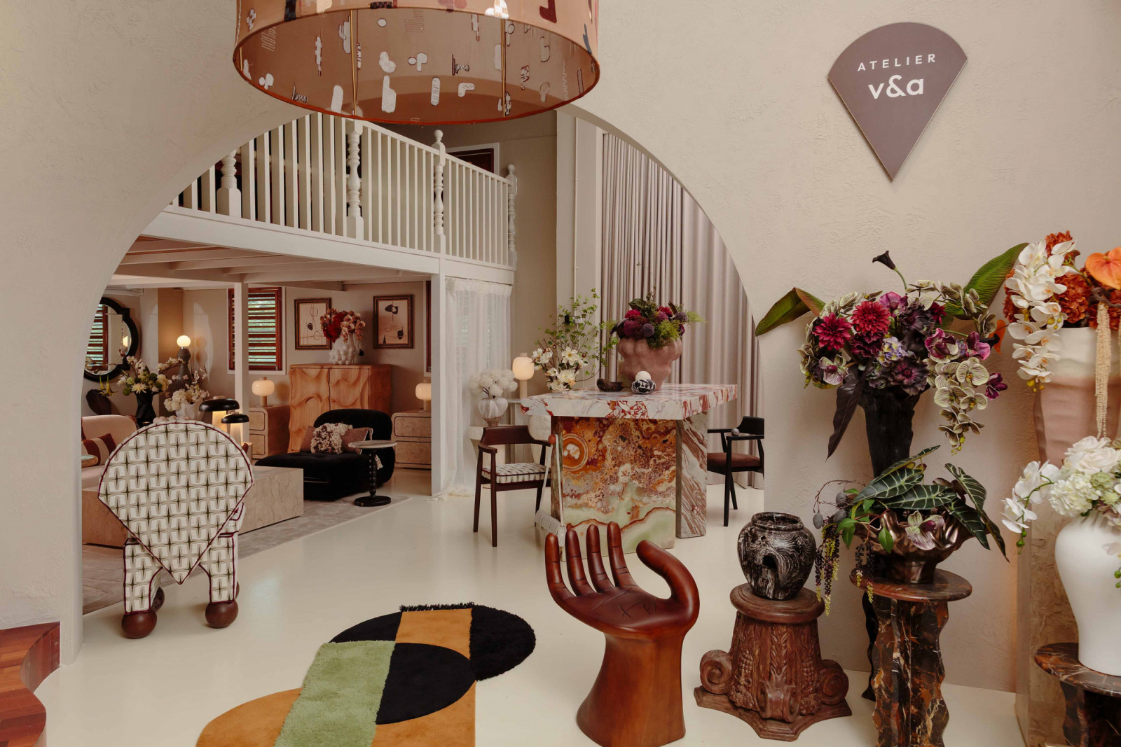 Geometry Play Rug from Atelier V&A’s The Rug Collection draws eyes in the showroom