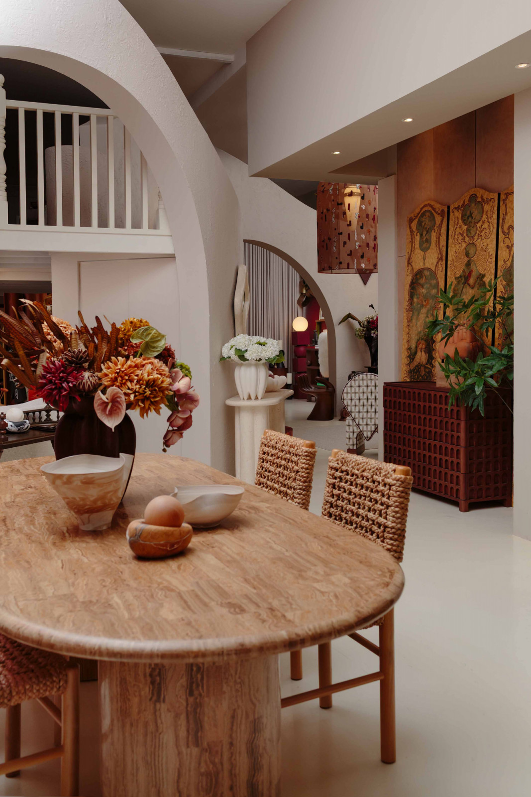 This area of the showroom is styled to look like a dining room