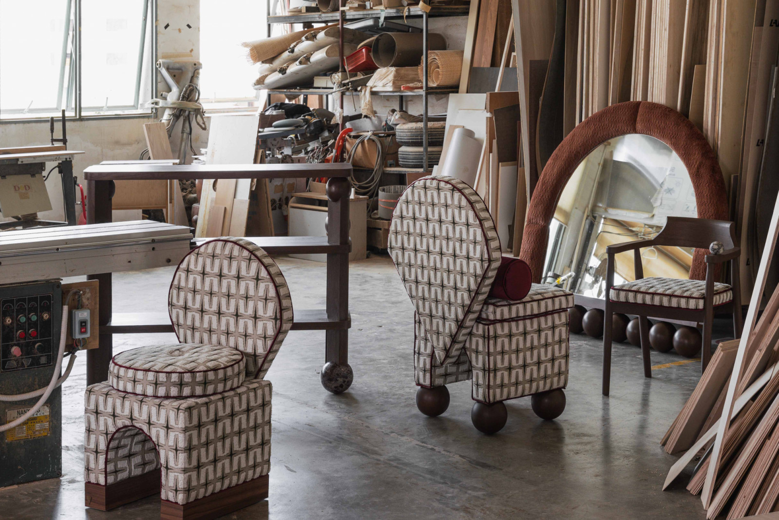 Monologue Chairs in Act One and Act Two