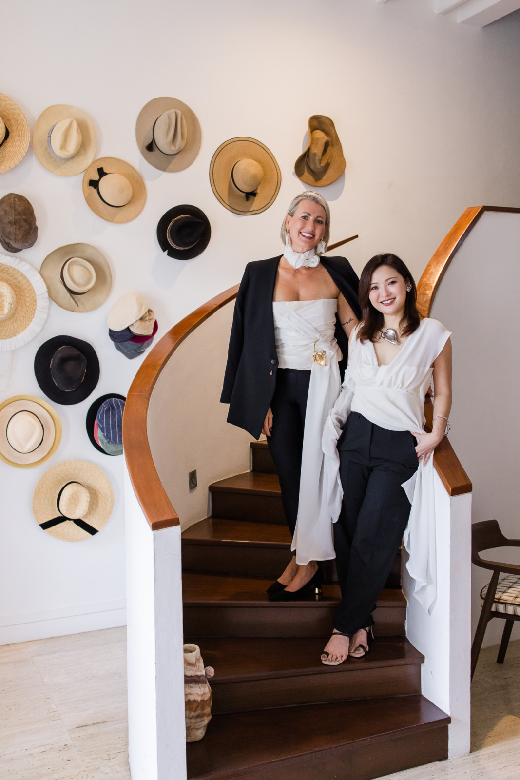 Atelier V&A founders Venetia Gu and Aisha Hillary-Morgan in the Blair Road shophouse that they styled