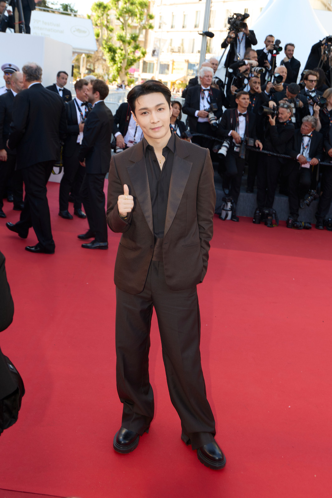 CANNES, FRANCE - MAY 12: Singer/actor Lay Zhang Yixing attends the opening ceremony of the 79th annual Cannes Film Festival at Palais des Festivals on May 12, 2026 in Cannes, France. (Photo by VCG/VCG via Getty Images)