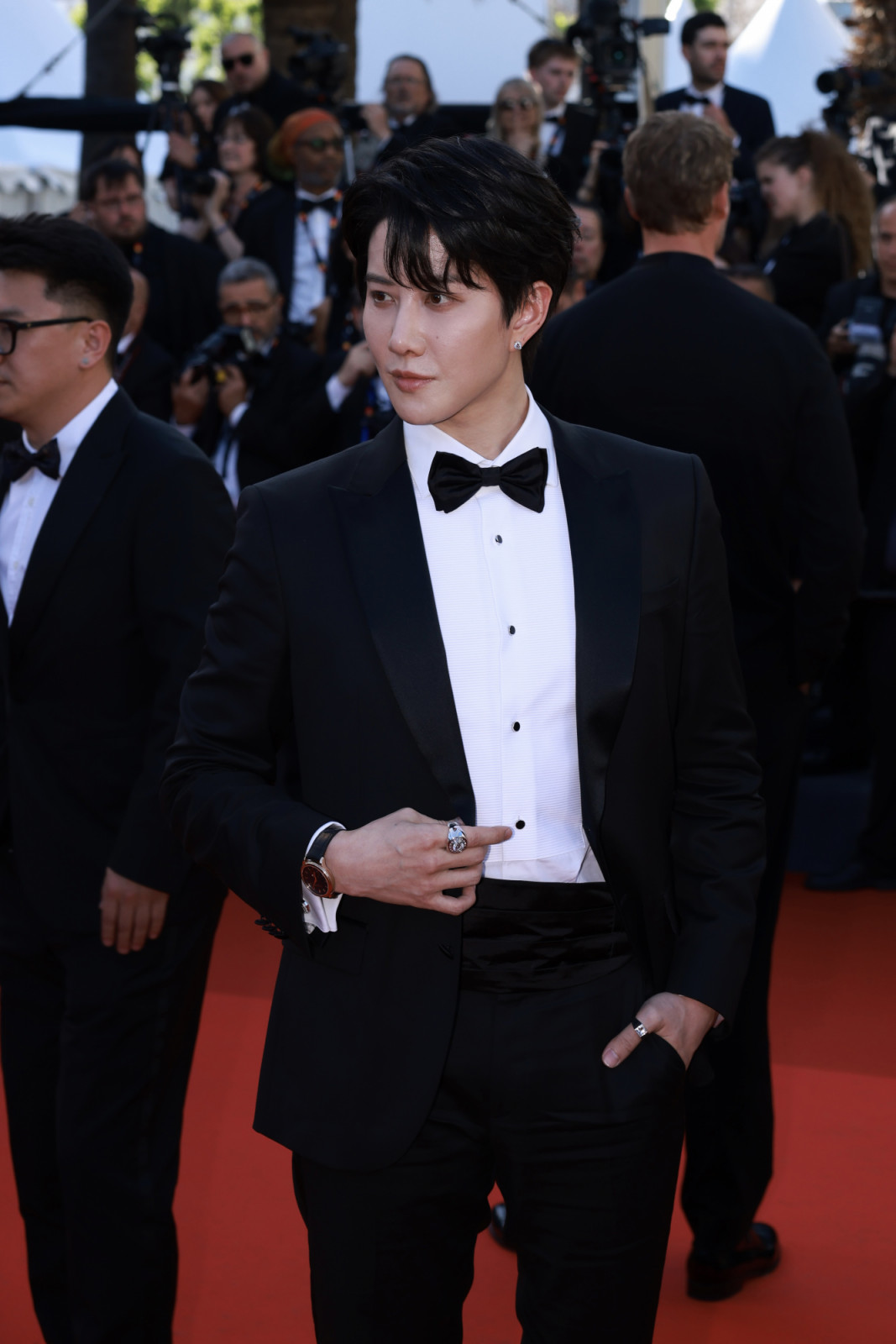 CANNES, FRANCE - MAY 12: Thai actor Mike Angelo (aka Pirat Nitipaisalkul) attends the opening ceremony of the 79th annual Cannes Film Festival at Palais des Festivals on May 12, 2026 in Cannes, France. (Photo by VCG/VCG via Getty Images)