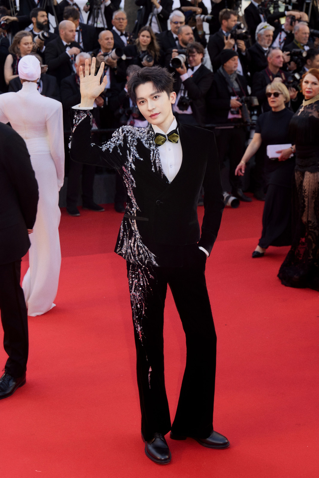 CANNES, FRANCE - MAY 12: Actor Zhang Tianqi attends the opening ceremony of the 79th annual Cannes Film Festival at Palais des Festivals on May 12, 2026 in Cannes, France. (Photo by VCG/VCG via Getty Images)