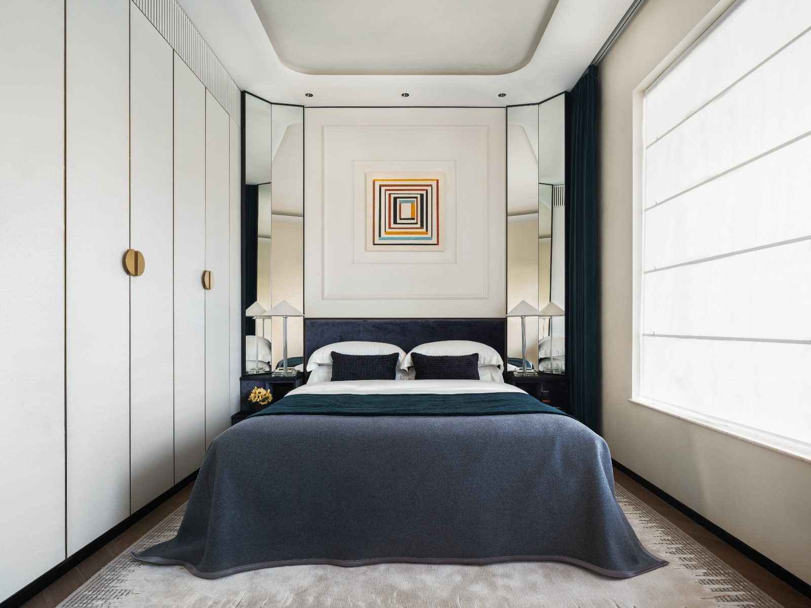 The soothing colours of the guest bedroom. (Photo: courtesy of NC Design + Architecture)