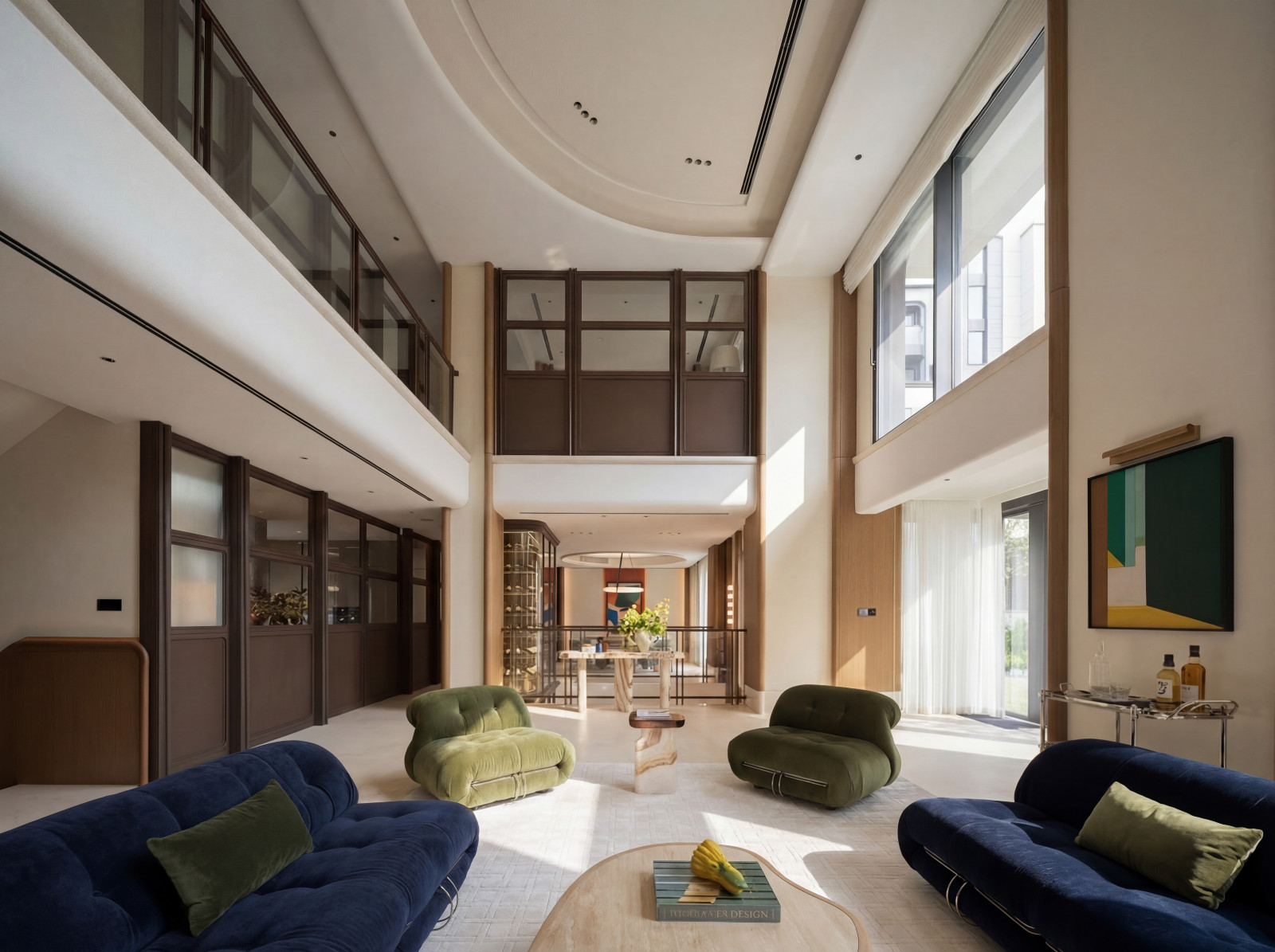 Floor-to-ceiling windows allow natural light to flood the home. (Photo: courtesy of NC Design + Architecture)