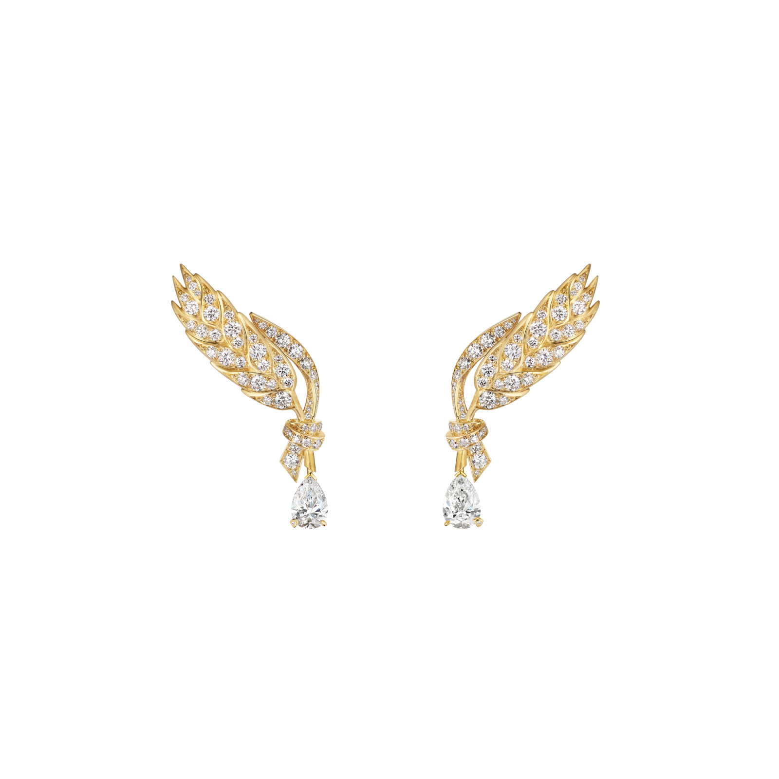 L‘Epi de Blé 18K黃金耳環。（Photo: Chaumet）